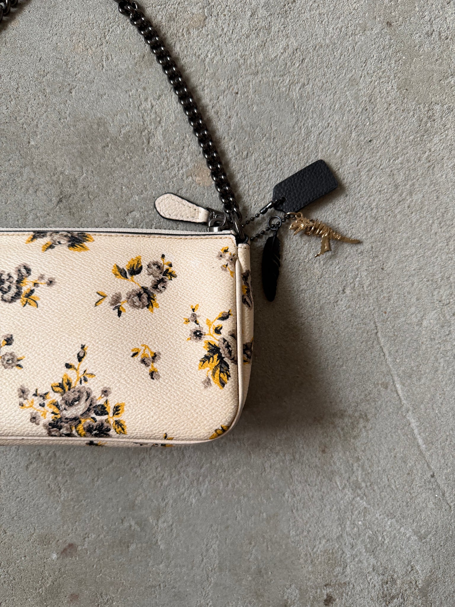 Coach Nolita 19 Floral Shoulder Bag White/Yellow