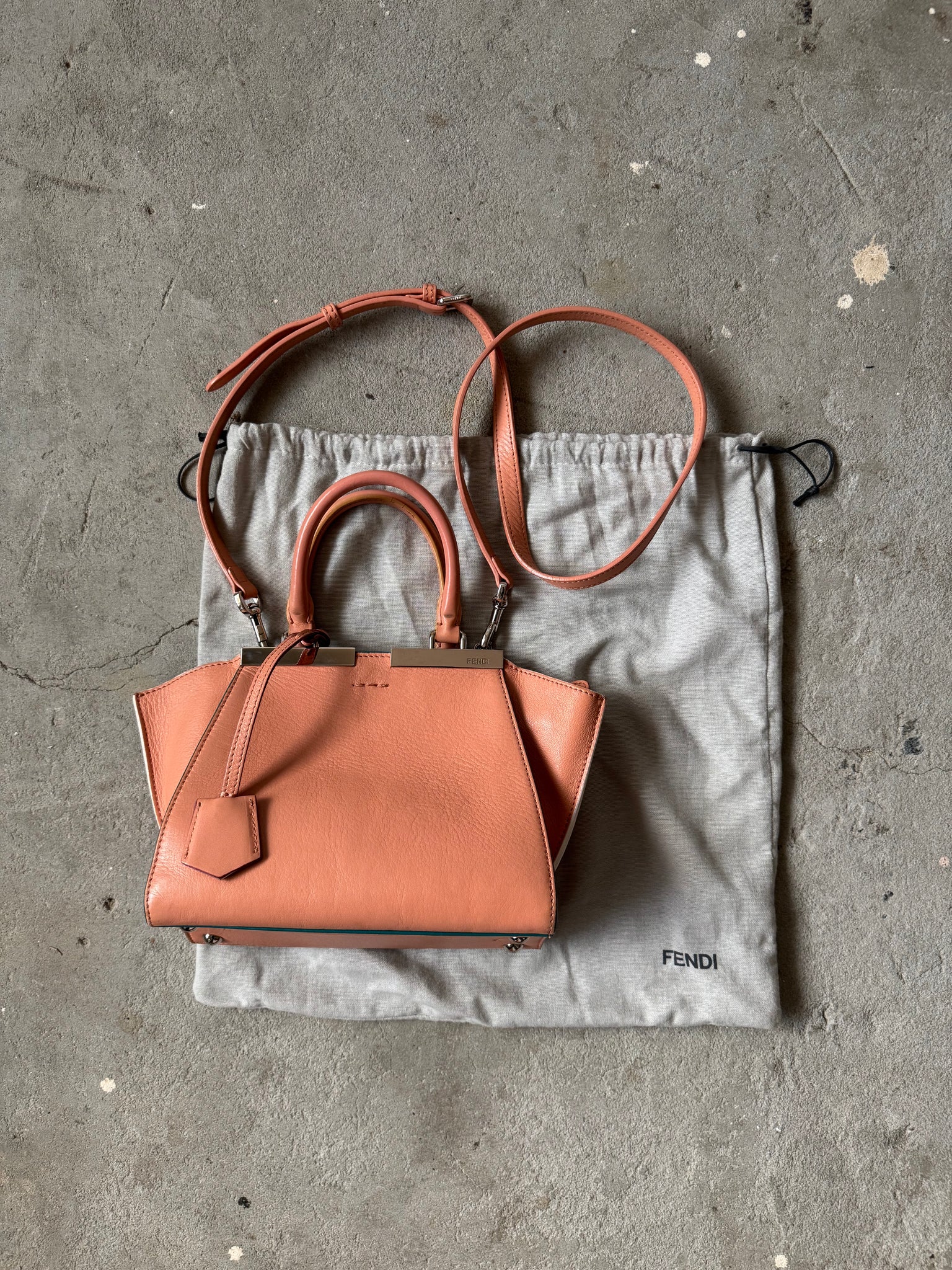 Fendi Vitello Dolce Mini 3Jours Shoulder Bag