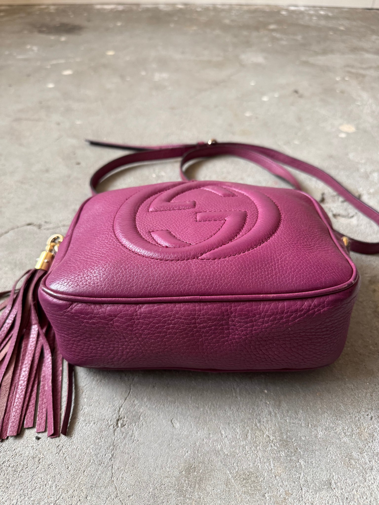 Gucci GG Soho Crossbody Bag Purple