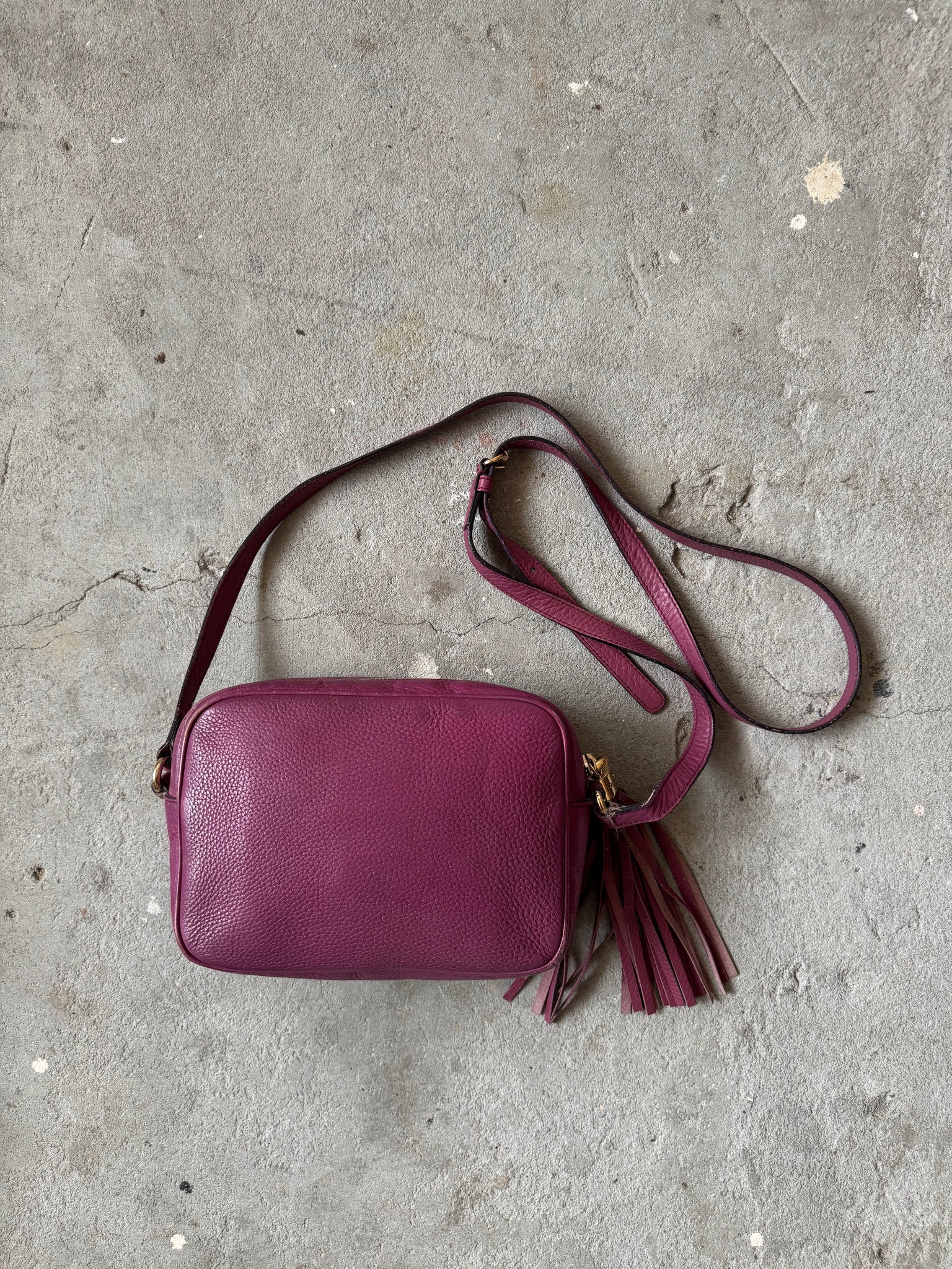 Gucci GG Soho Crossbody Bag Purple