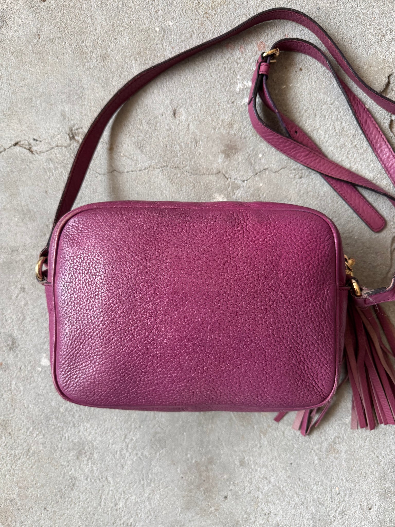 Gucci GG Soho Crossbody Bag Purple