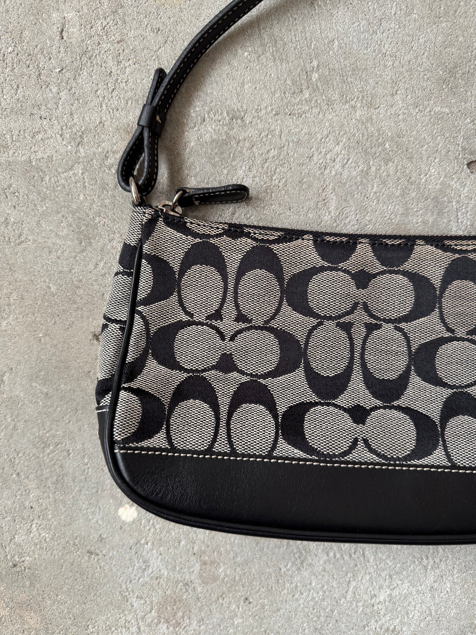Coach Y2K Demi Shoulder Bag Grey/Black