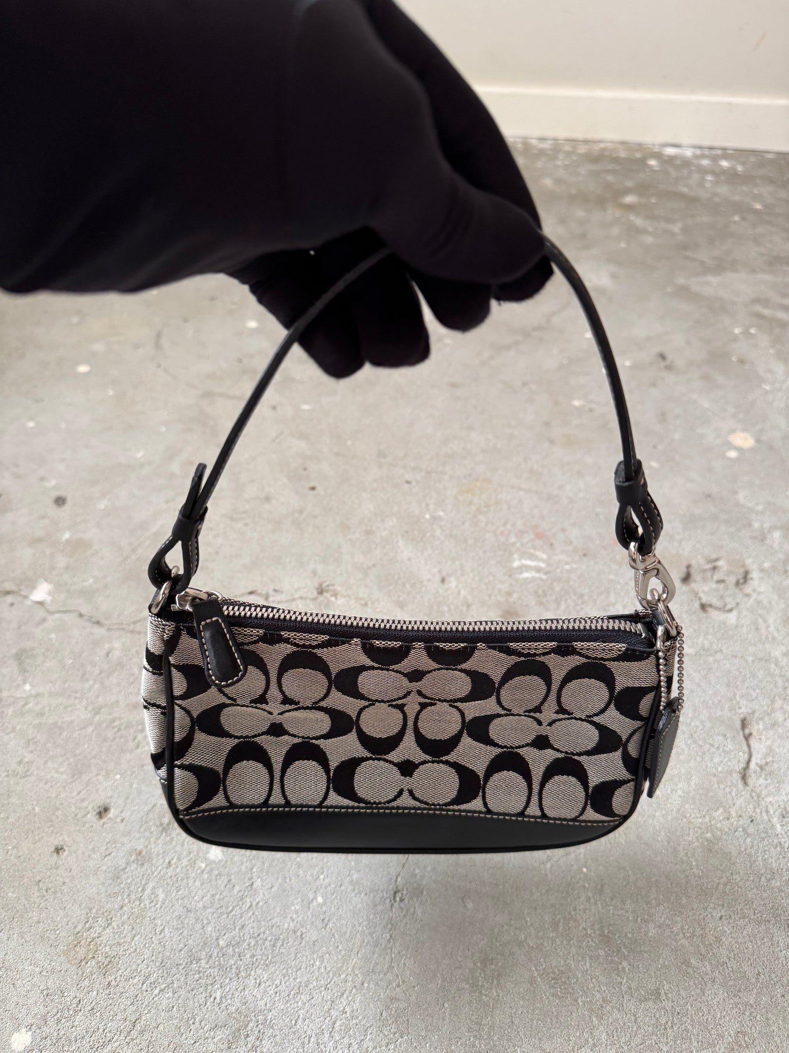 Coach Y2K Demi Shoulder Bag Grey/Black