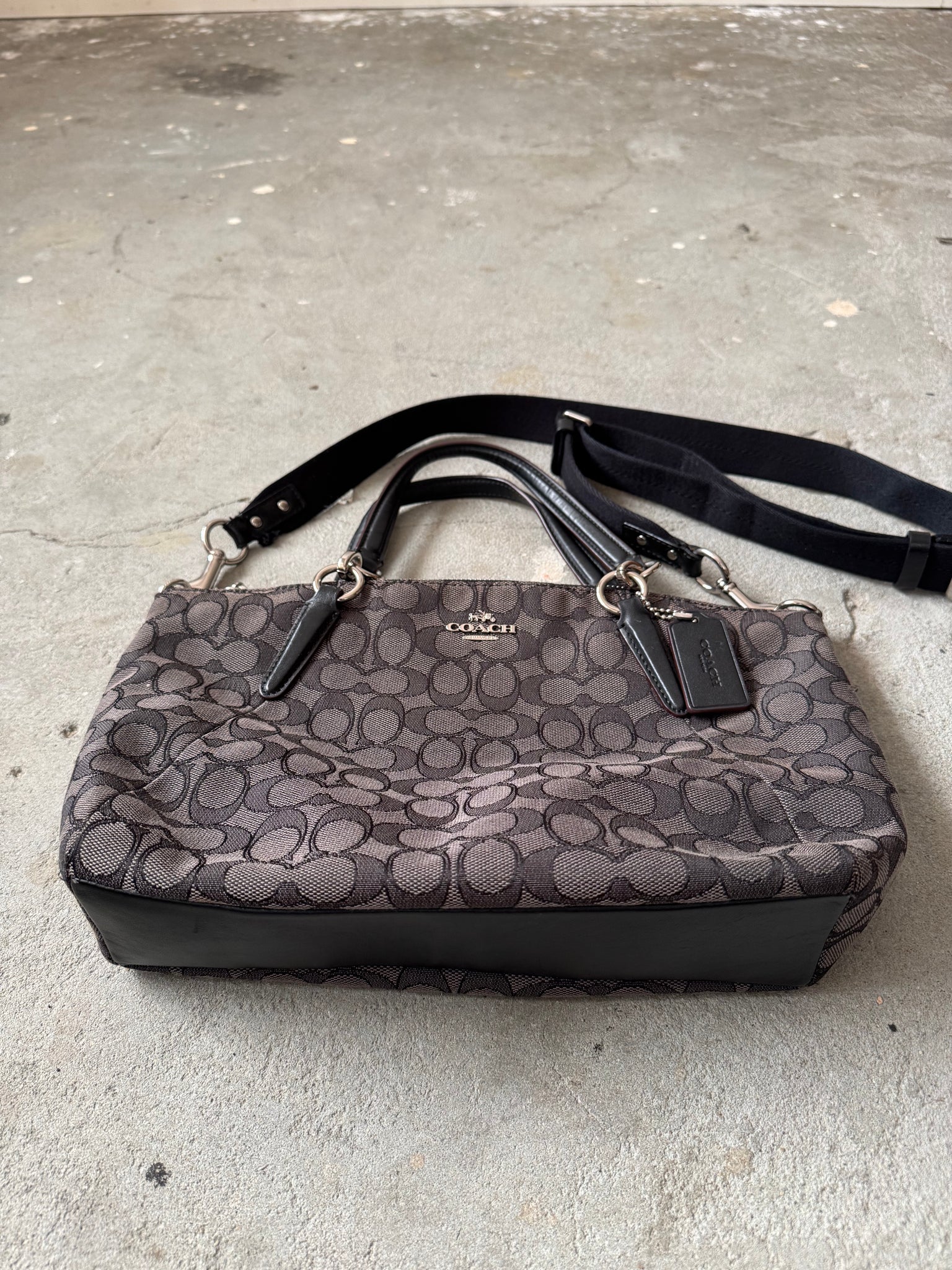 Coach 2Way Signature Kelsey Shoulder Bag Black