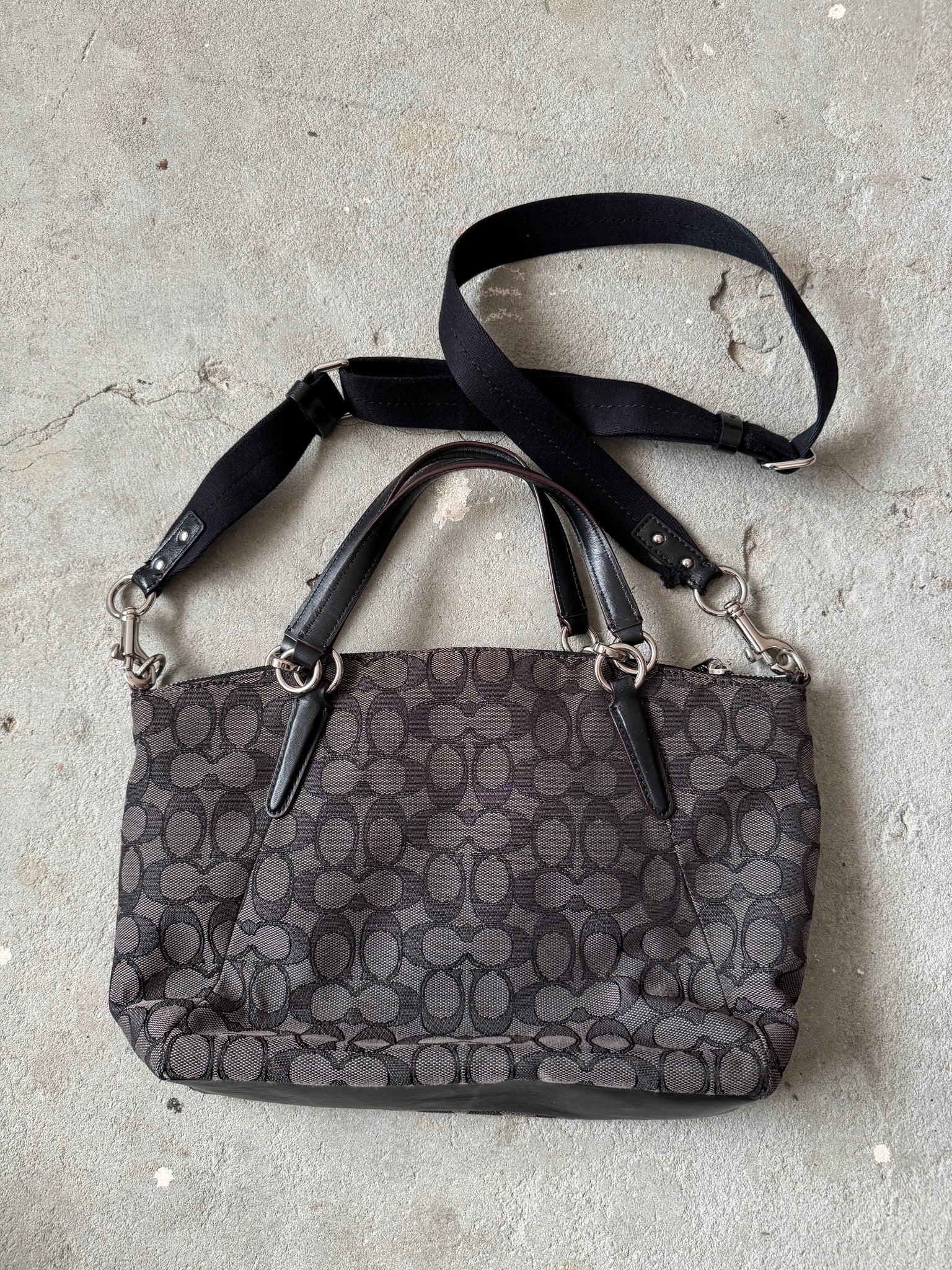 Coach 2Way Signature Kelsey Shoulder Bag Black