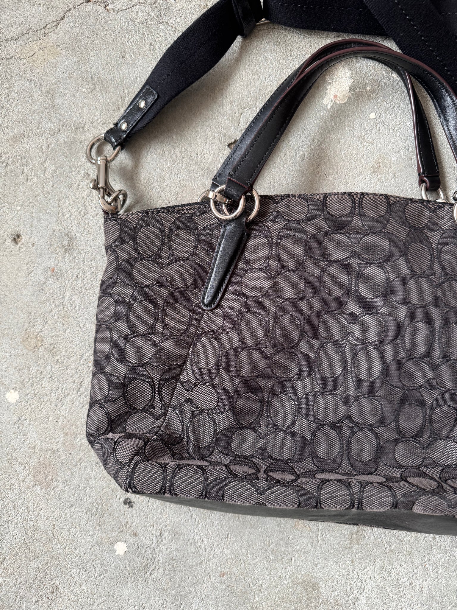 Coach 2Way Signature Kelsey Shoulder Bag Black