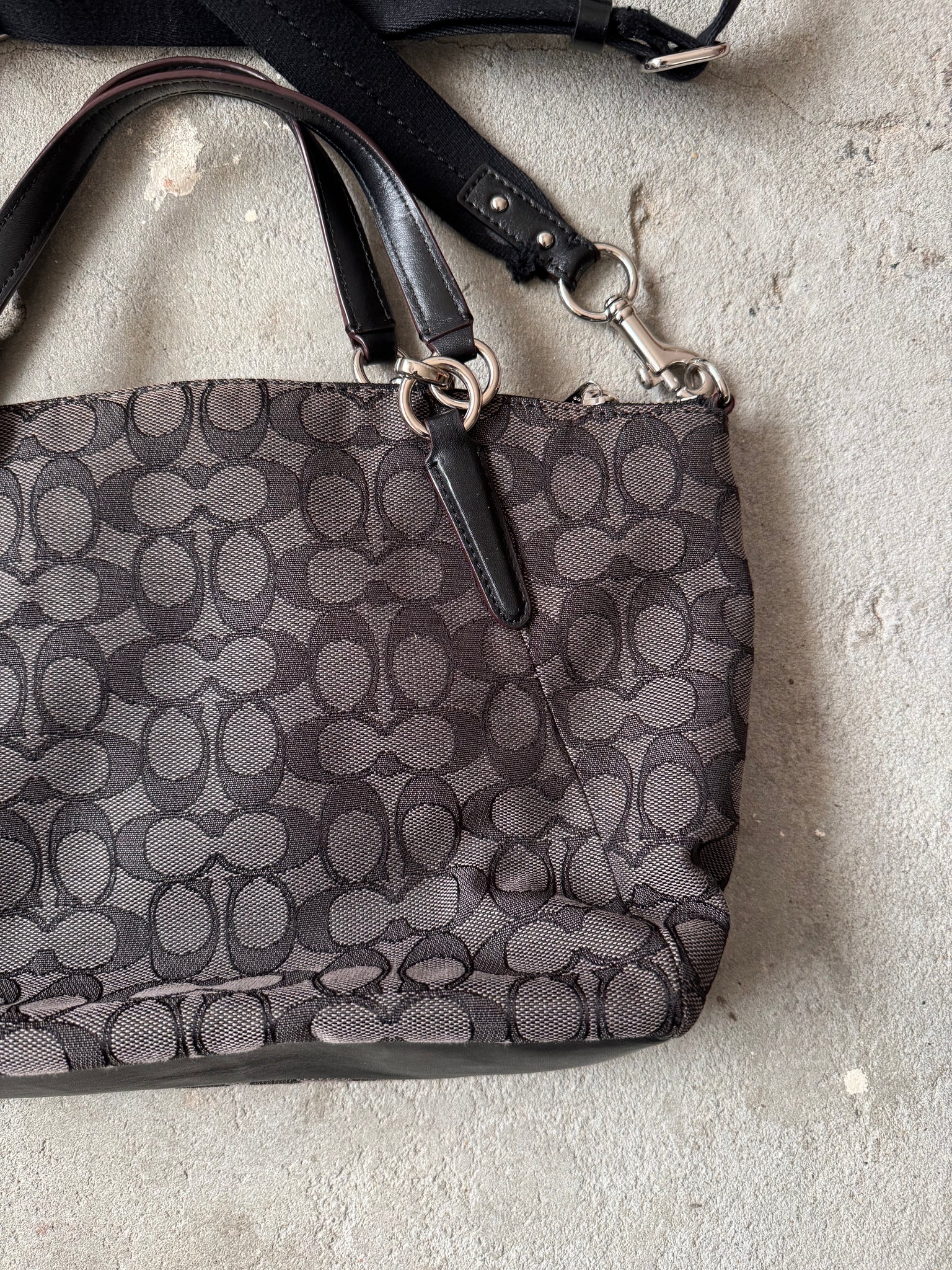 Coach 2Way Signature Kelsey Shoulder Bag Black