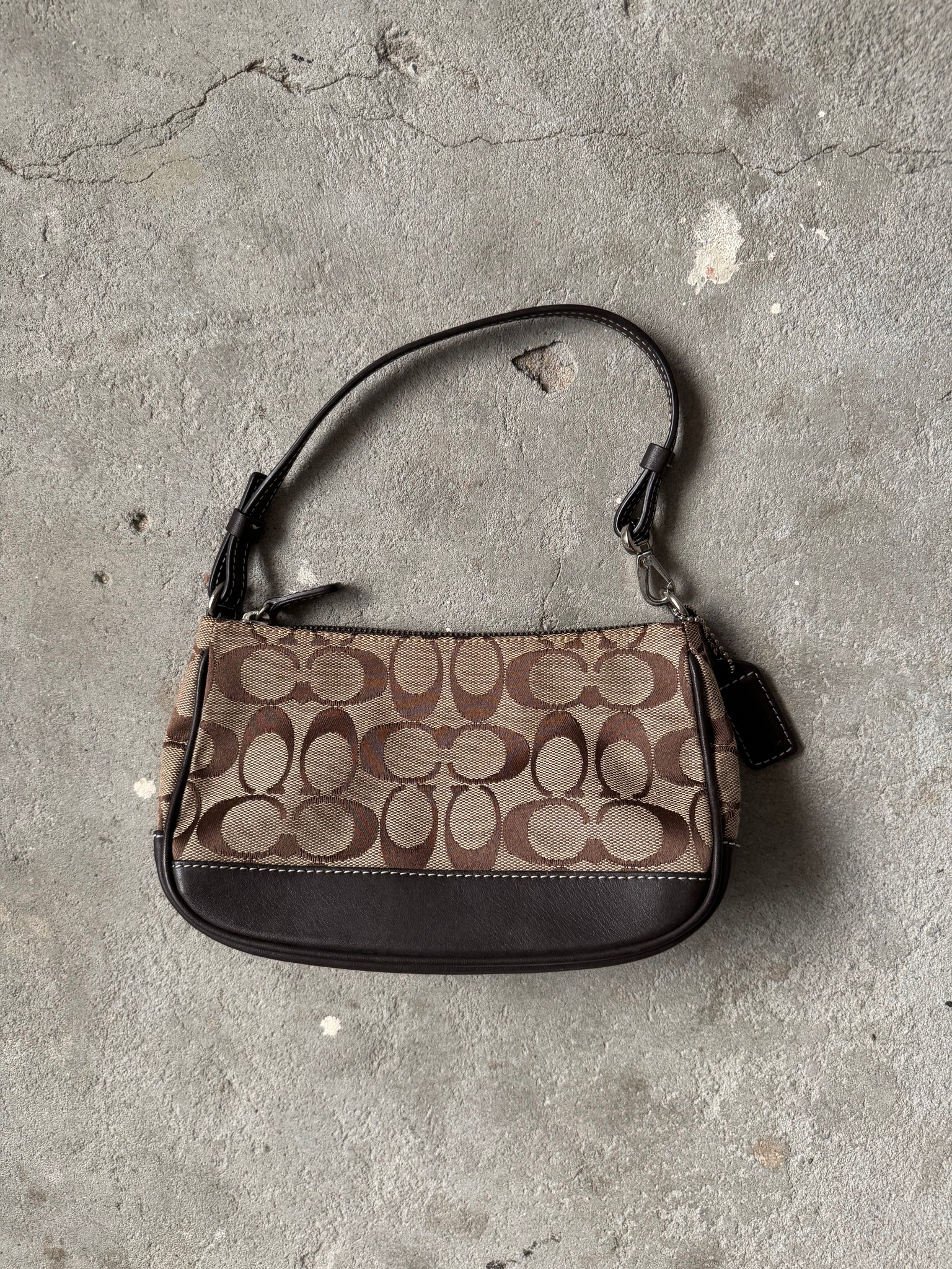Coach Y2K Demi Shoulder Bag Beige/Brown