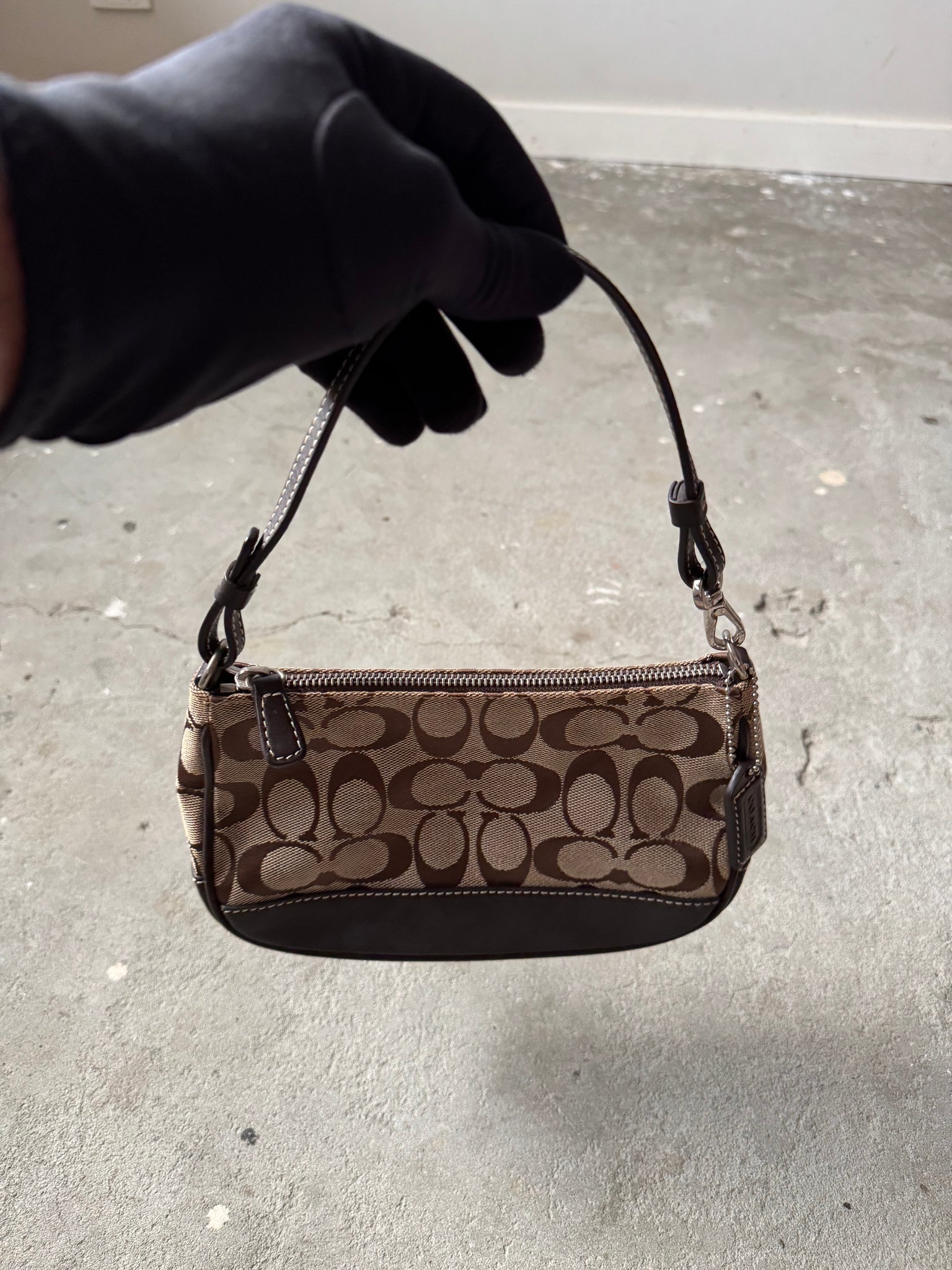 Coach Y2K Demi Shoulder Bag Beige/Brown