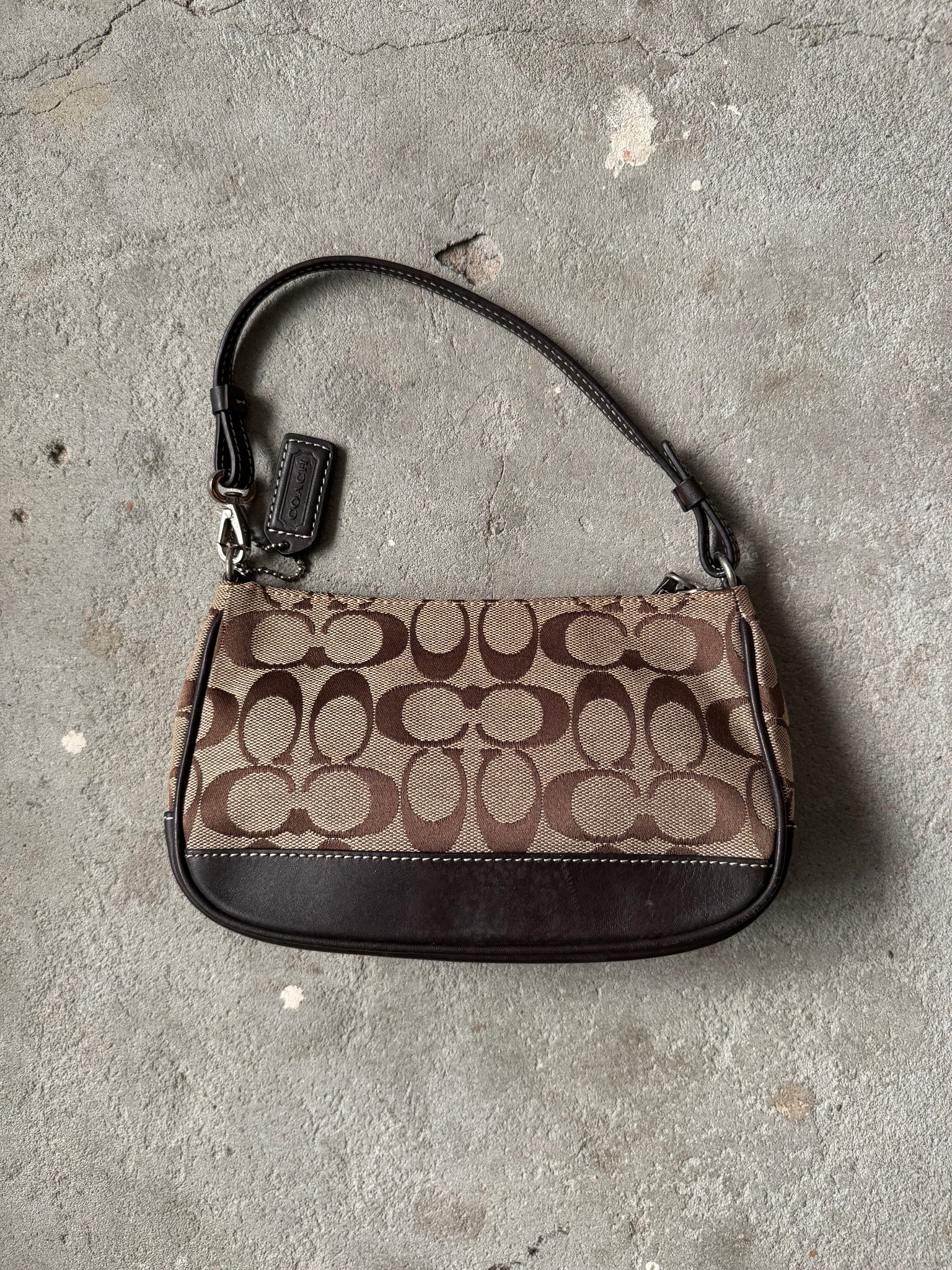 Coach Y2K Demi Shoulder Bag Beige/Brown