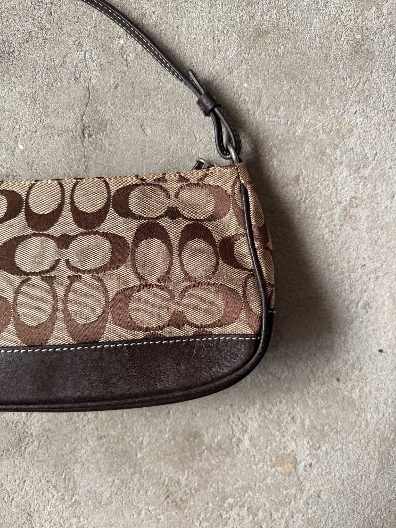 Coach Y2K Demi Shoulder Bag Beige/Brown