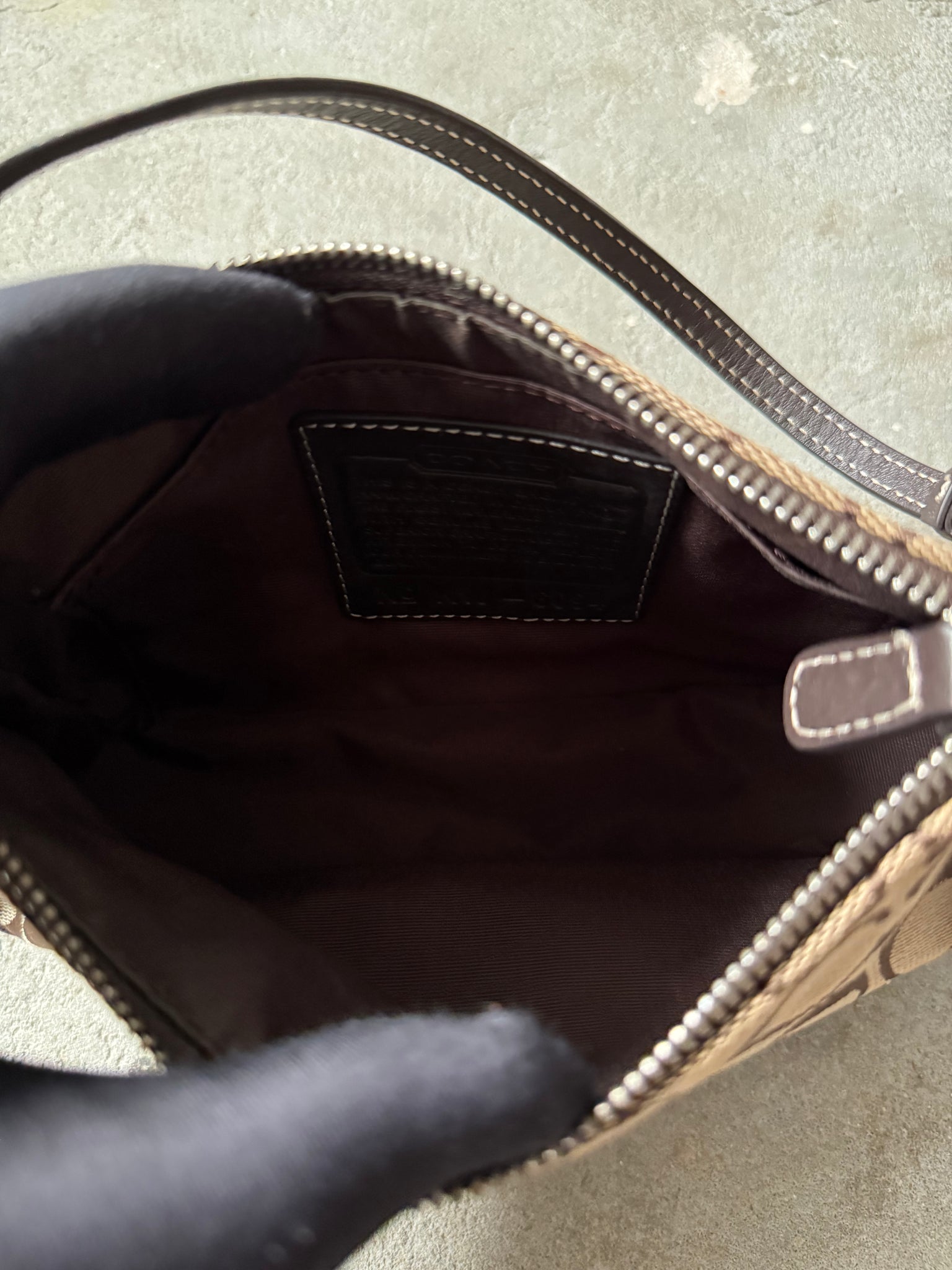 Coach Y2K Demi Shoulder Bag Beige/Brown