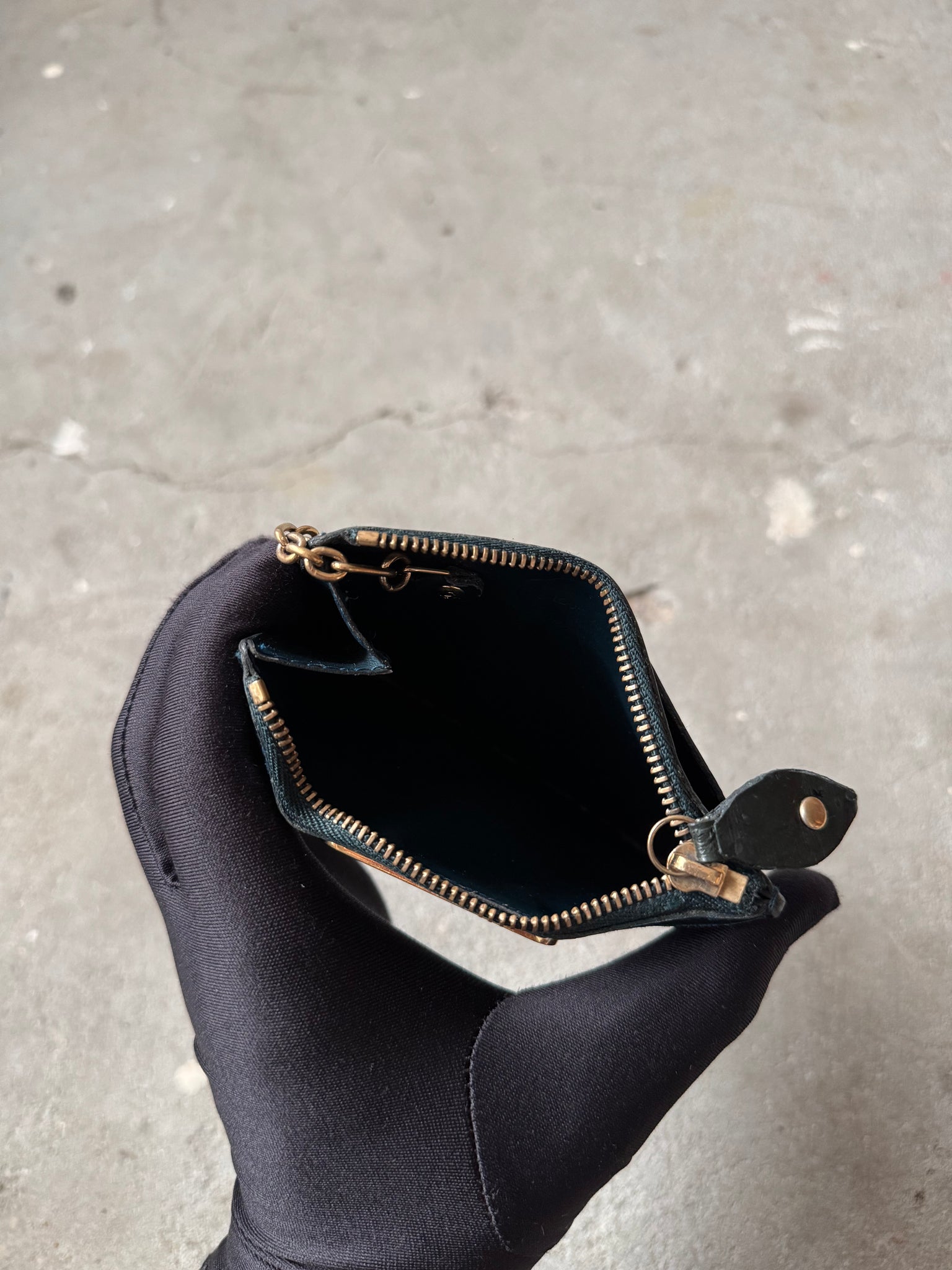 Louis Vuitton Vernis Pochette Coin Case Green