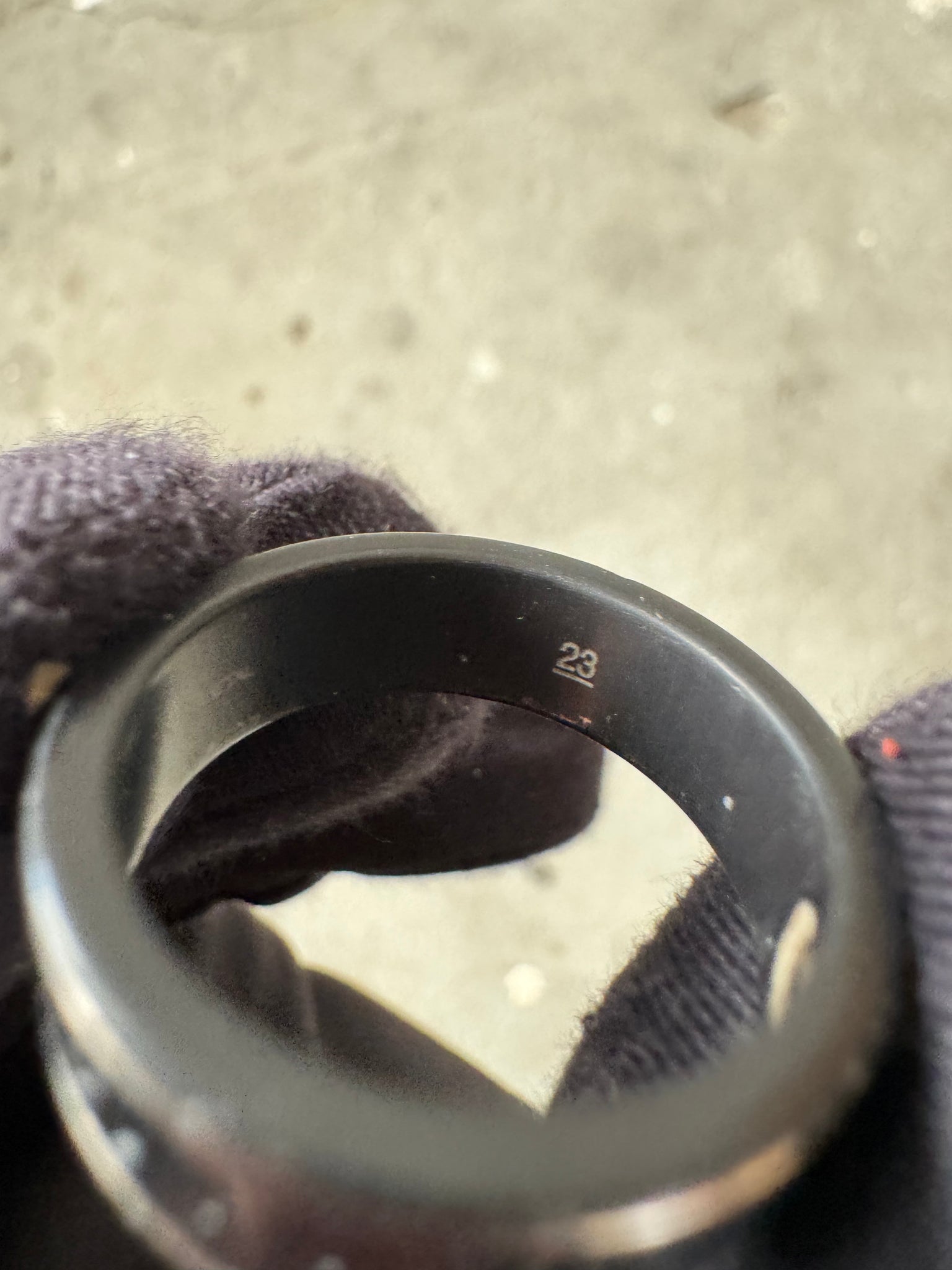 Gucci GG Monogram Ring Black