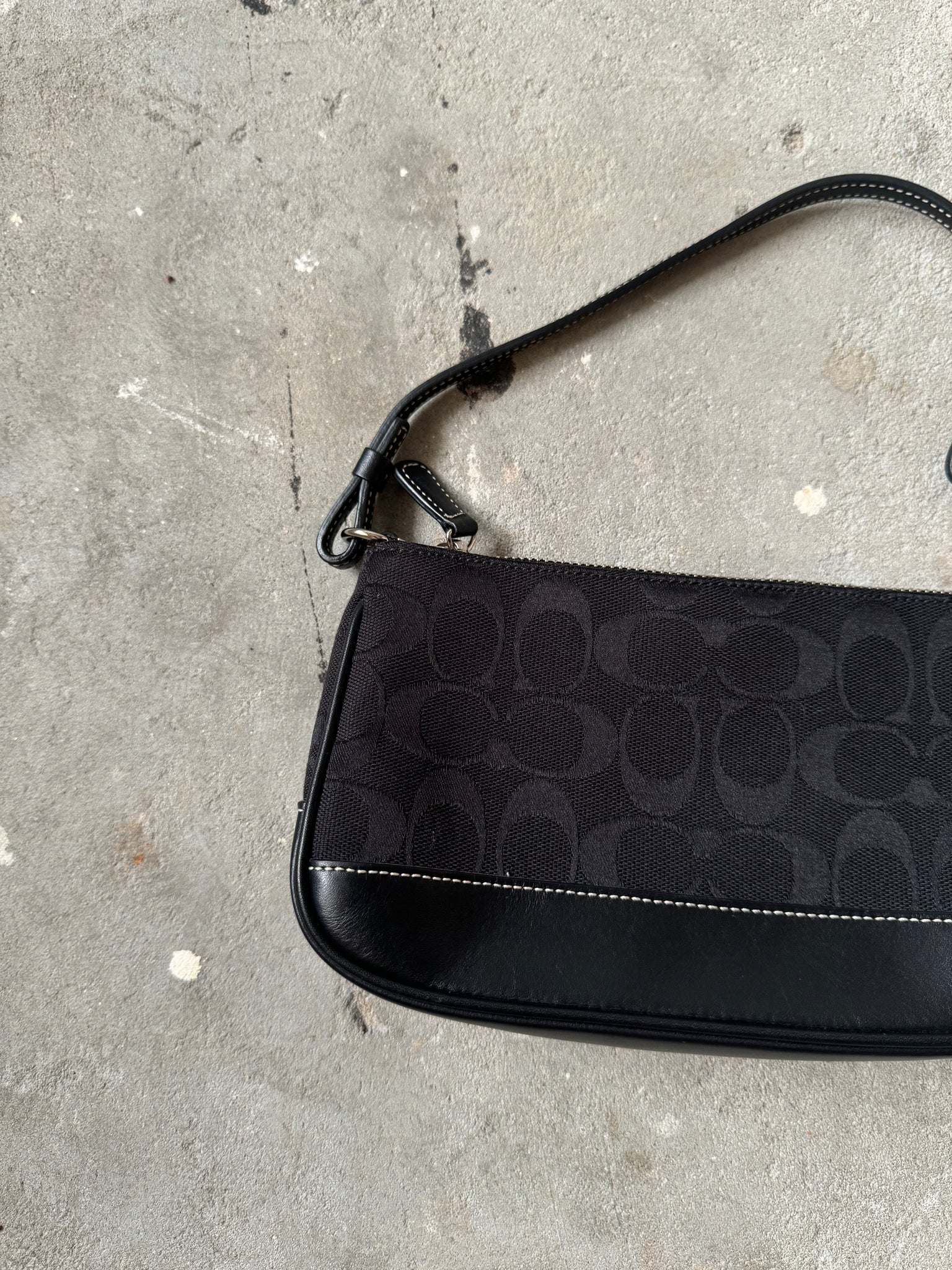 Coach Demi Pochette Shoulder Bag Black