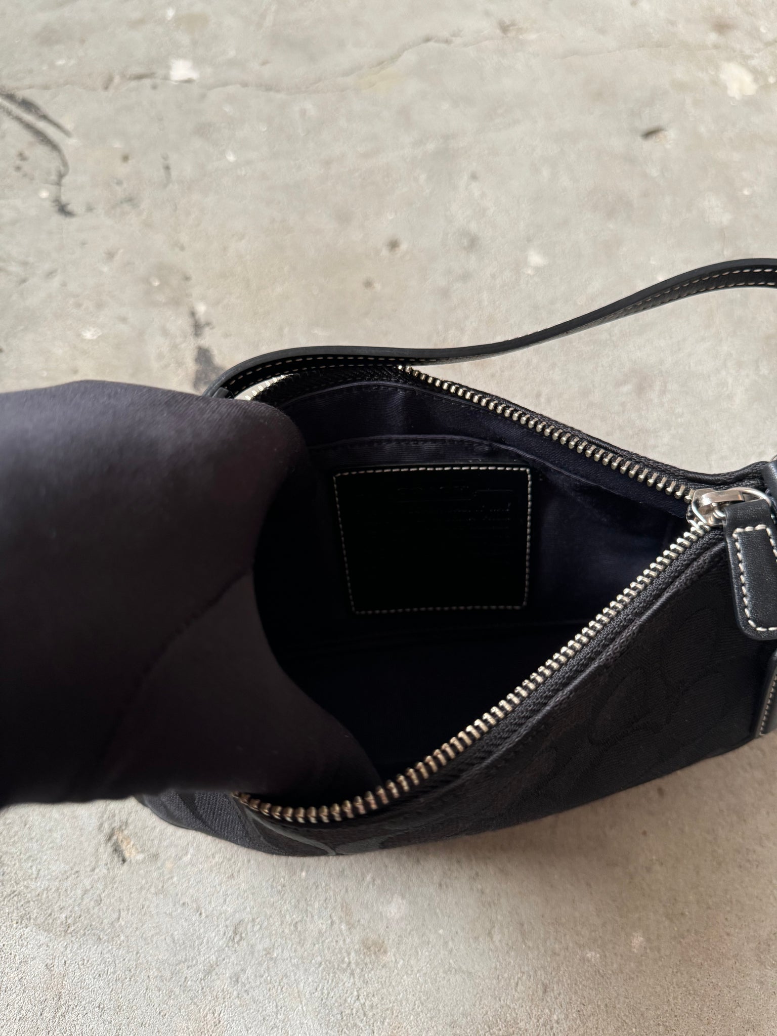 Coach Demi Pochette Shoulder Bag Black