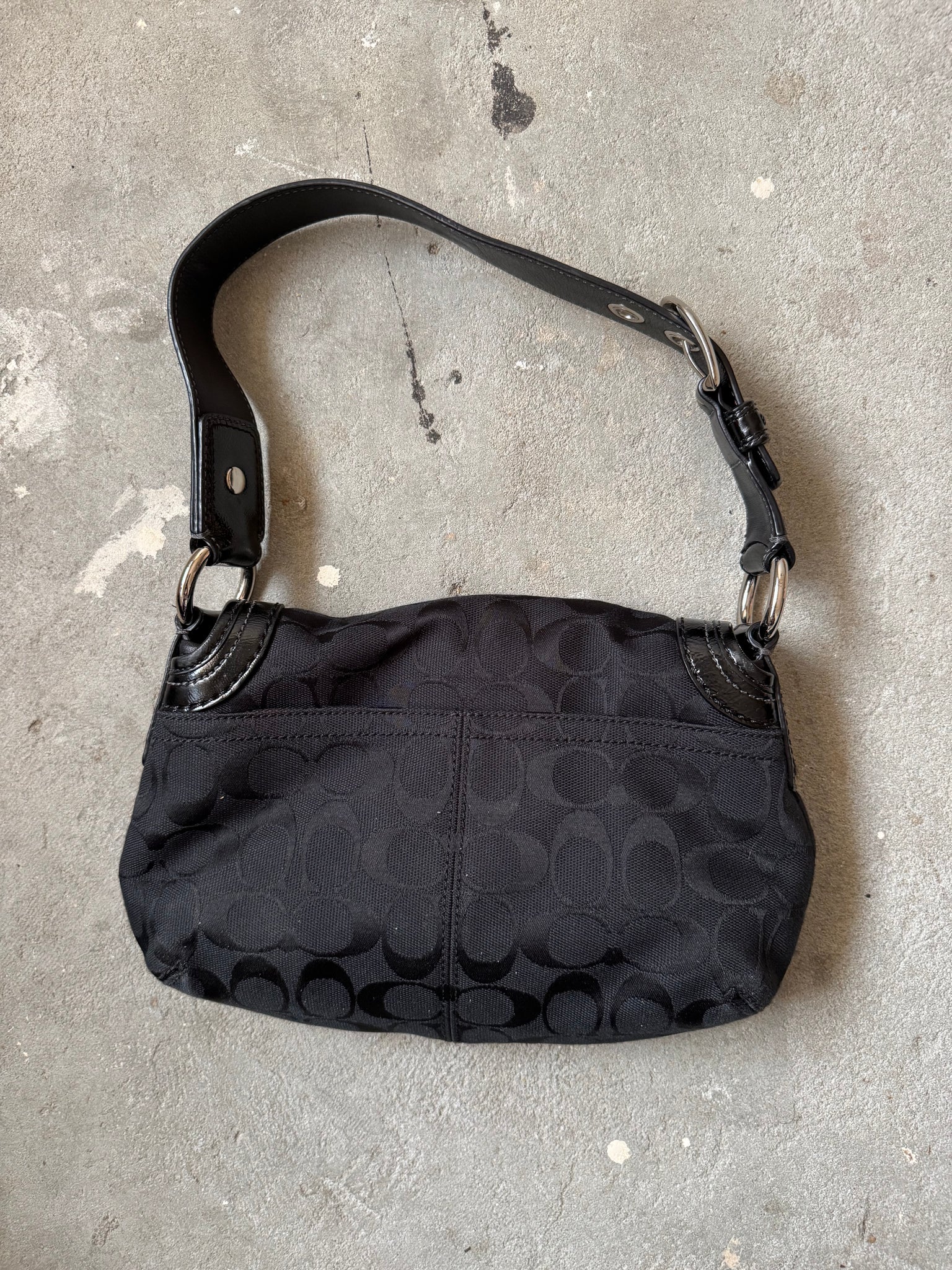 Coach Signature Soho Shoulder Bag Black
