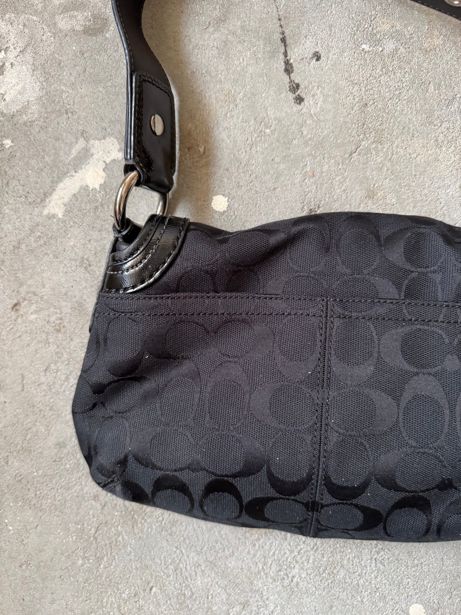 Coach Signature Soho Shoulder Bag Black