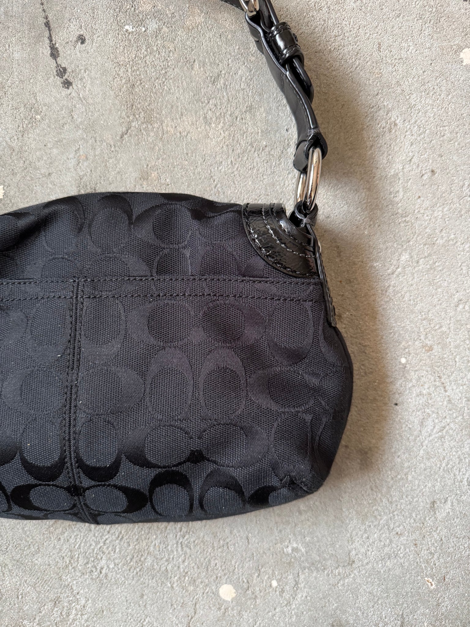 Coach Signature Soho Shoulder Bag Black