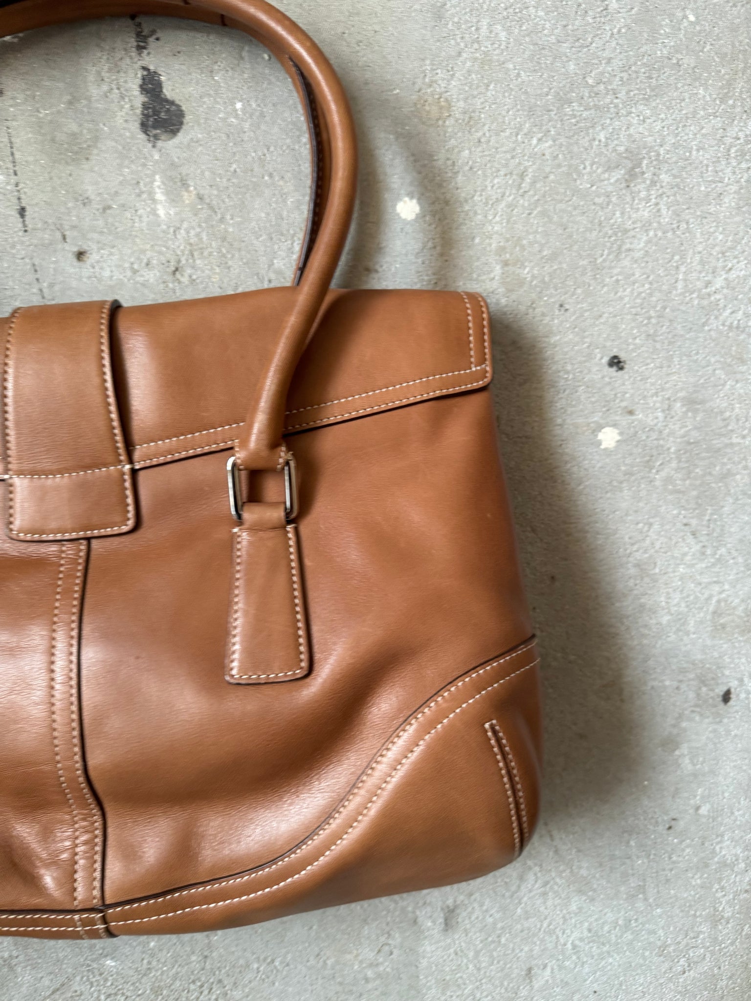 Coach Hampton Soho Buckle Shoulder Bag Brown