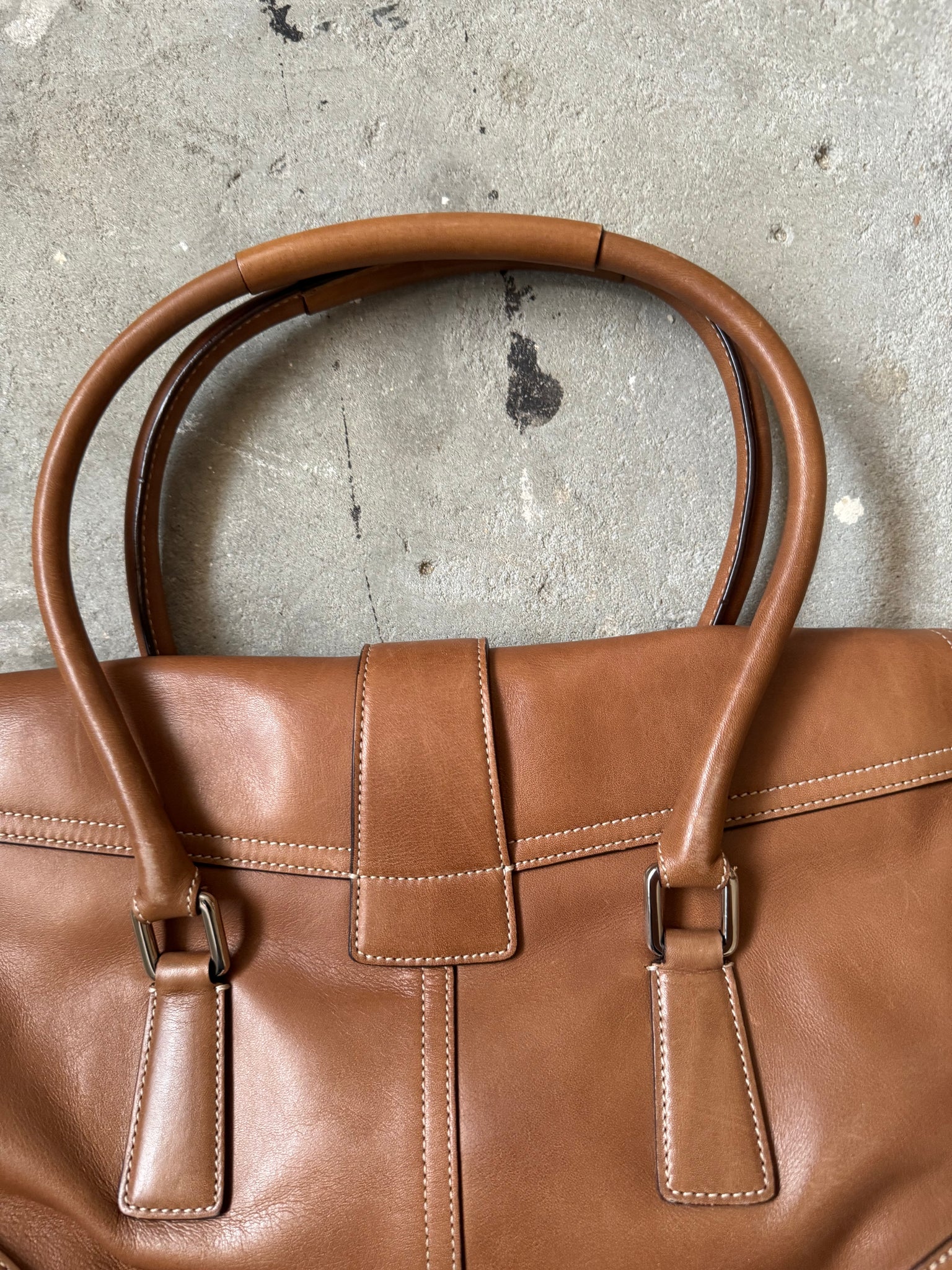 Coach Hampton Soho Buckle Shoulder Bag Brown