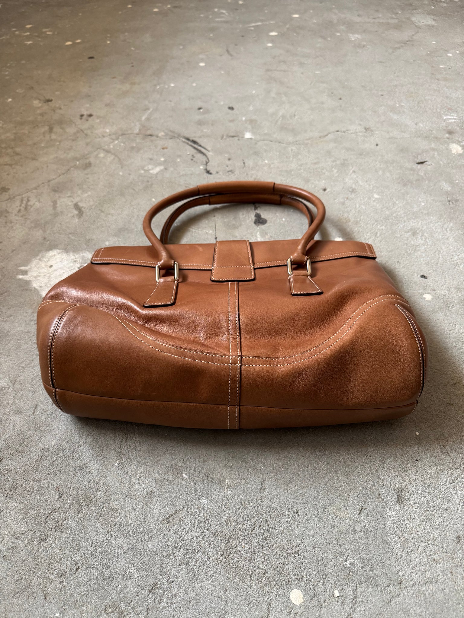 Coach Hampton Soho Buckle Shoulder Bag Brown