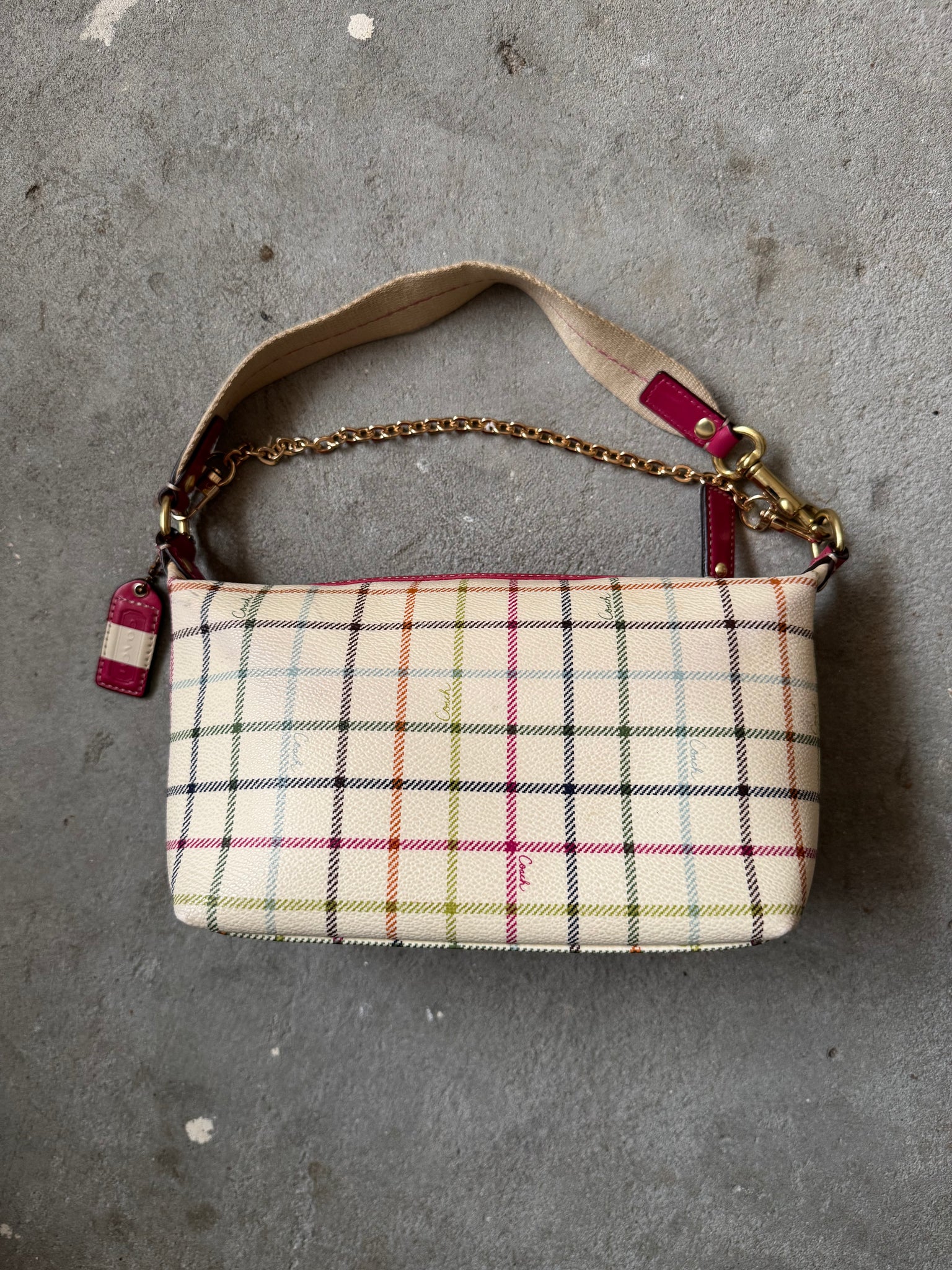 Coach Mini Hobo Canvas Shoulder Bag Multi