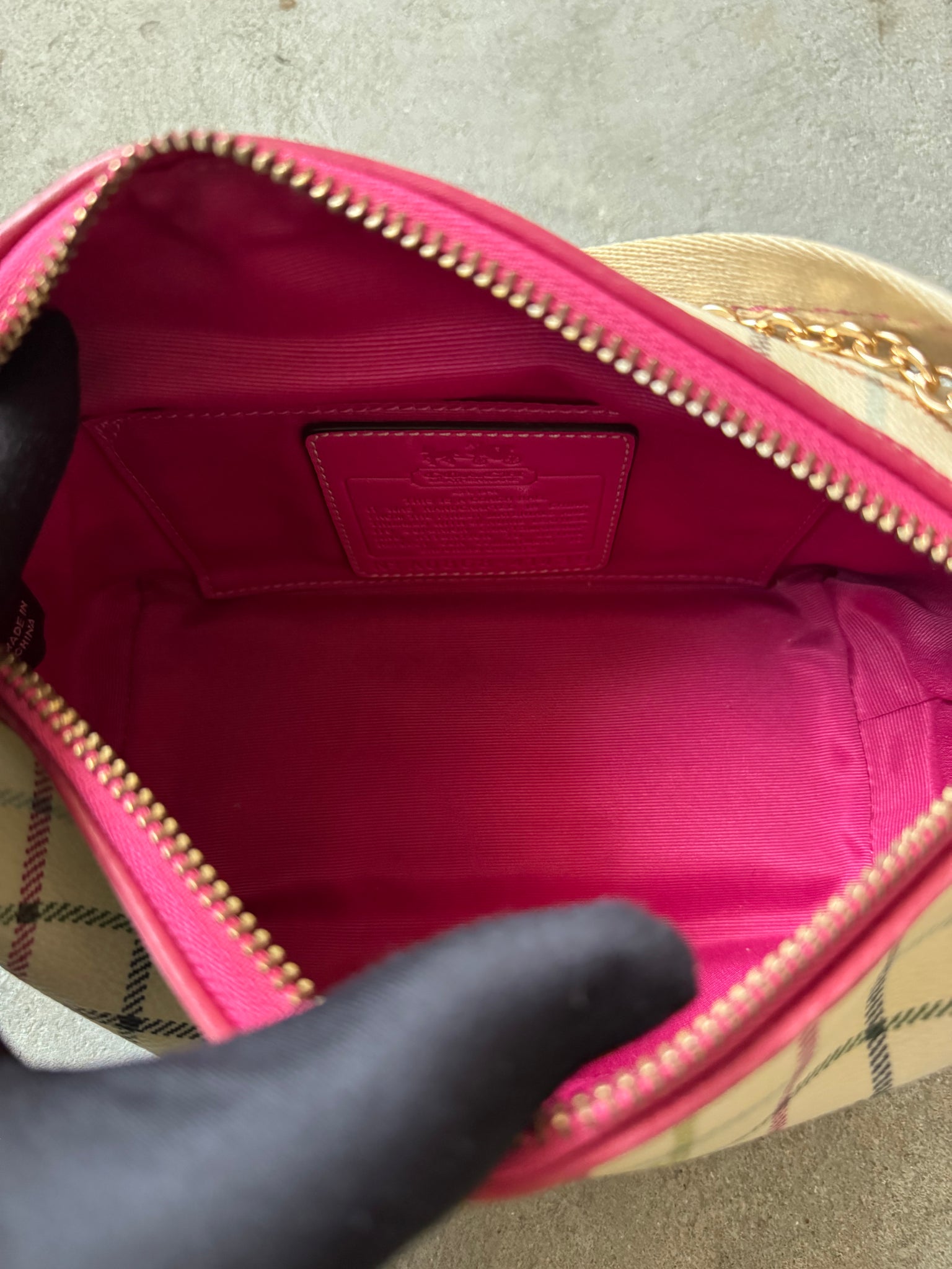 Coach Mini Hobo Canvas Shoulder Bag Multi