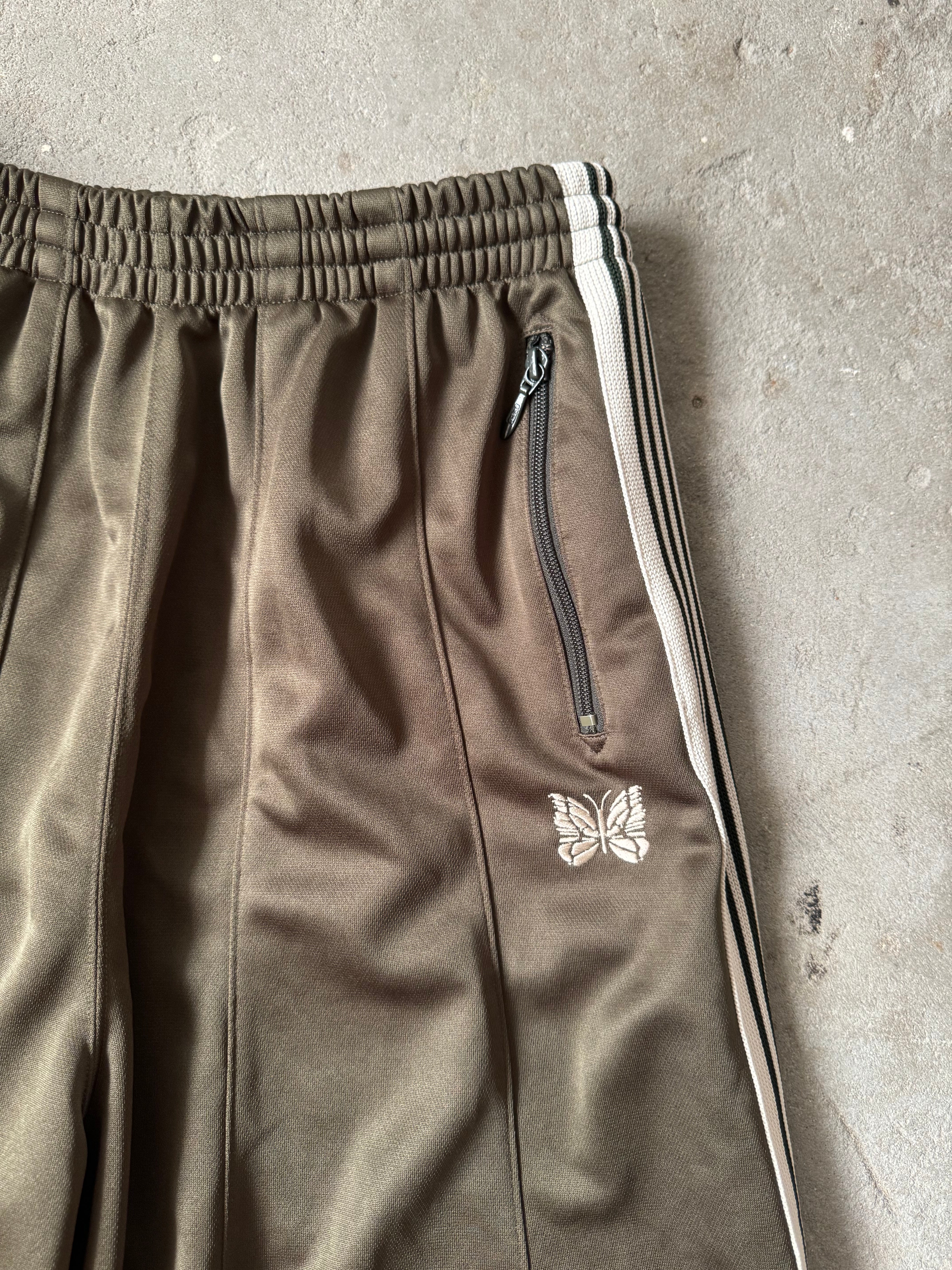 Needles HD Track Pants Olive/White (Size XS) – Curated by Charbel