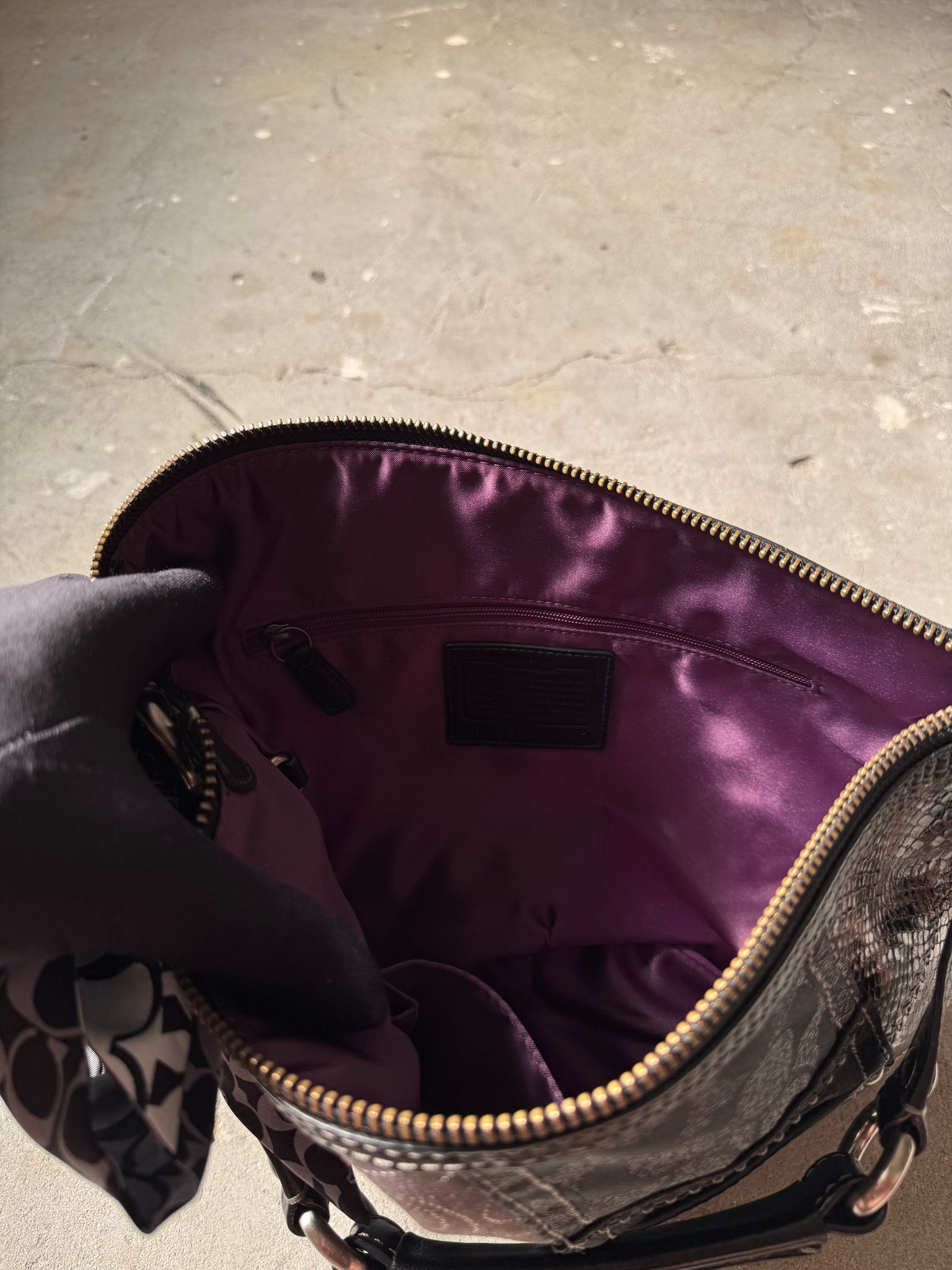 Coach Signature Patchwork Shoulder Bag Multicolour