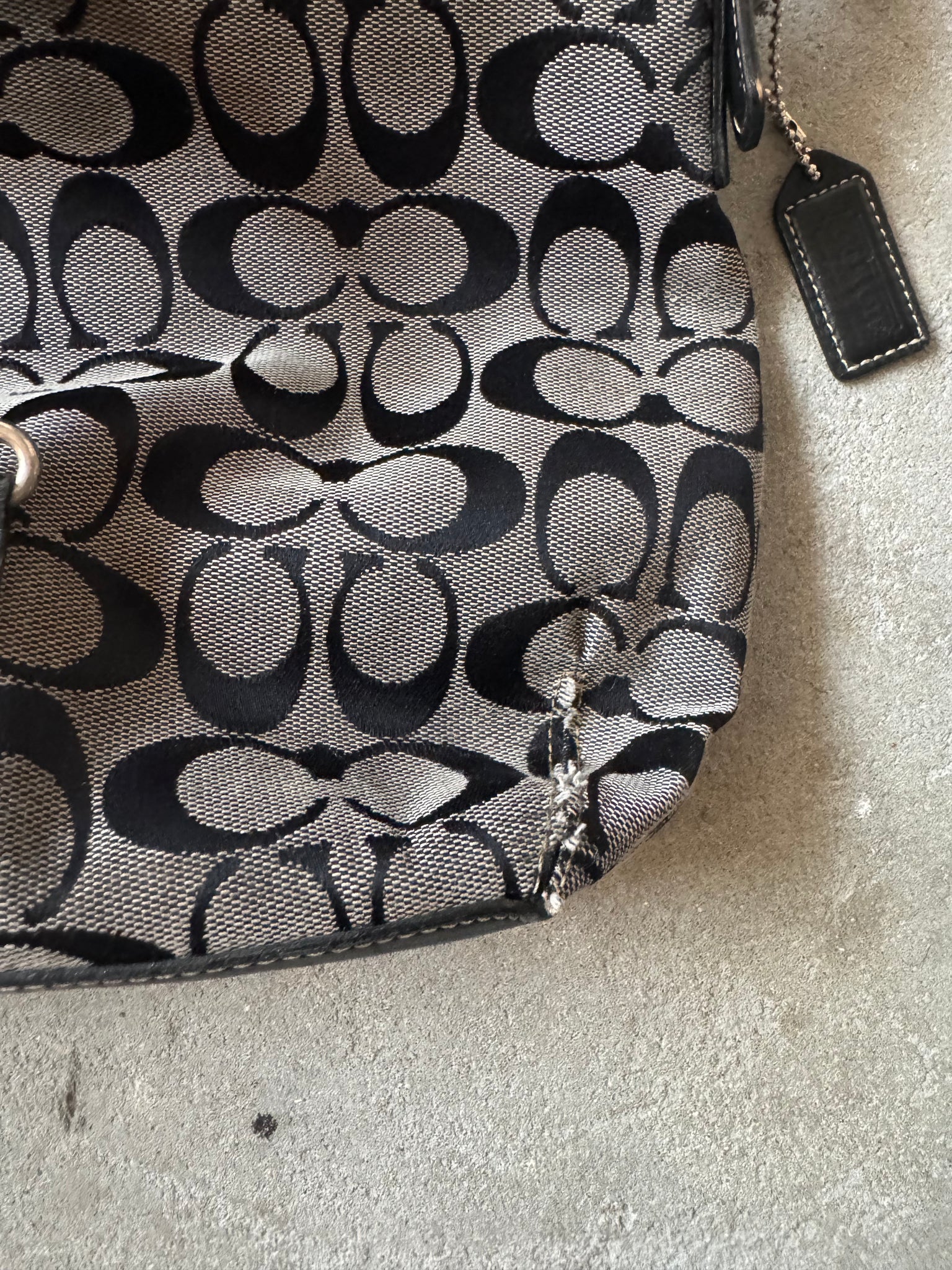 Coach Signature Sufflette ShoulderBag Grey/Black