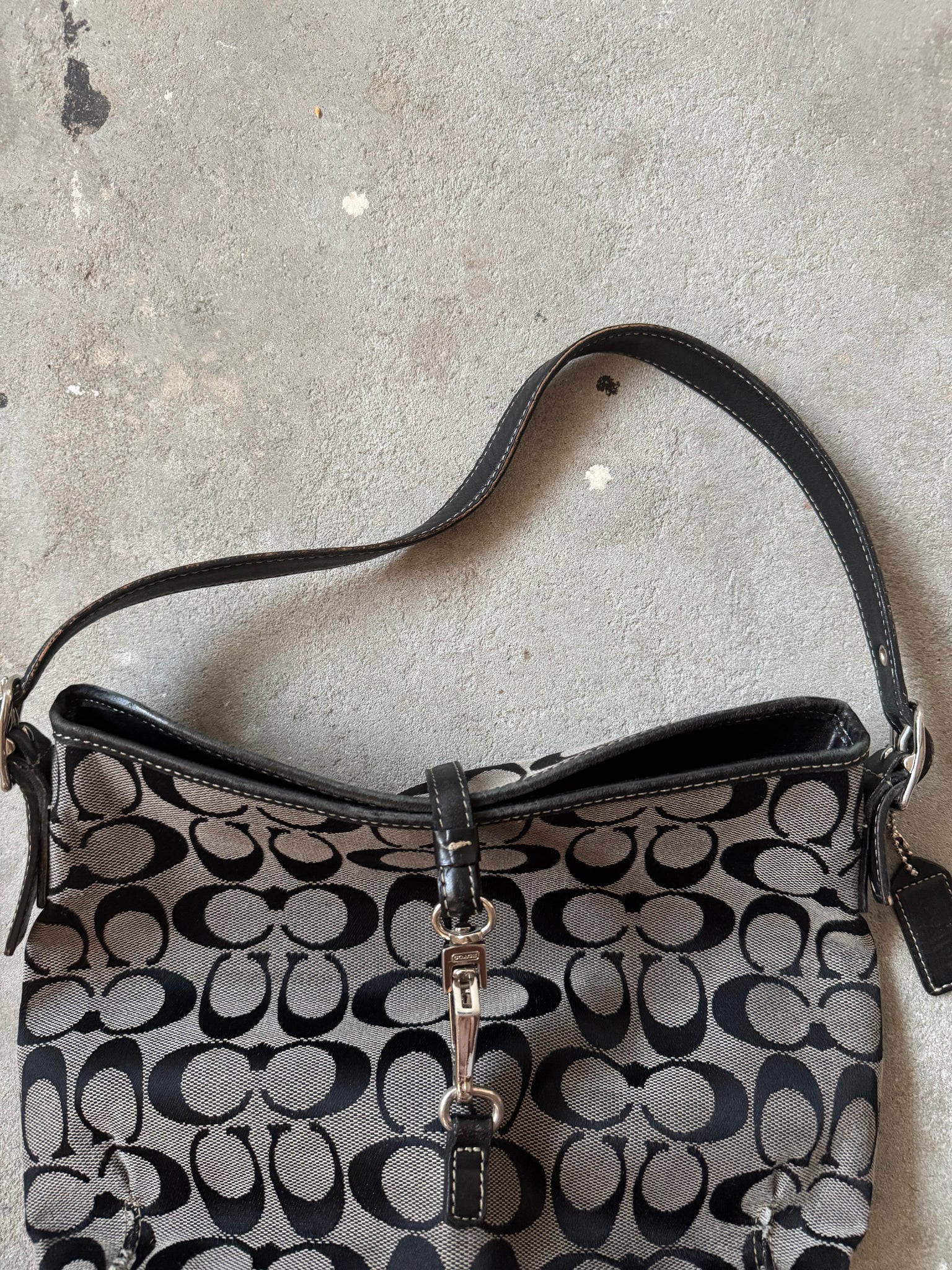 Coach Signature Sufflette ShoulderBag Grey/Black