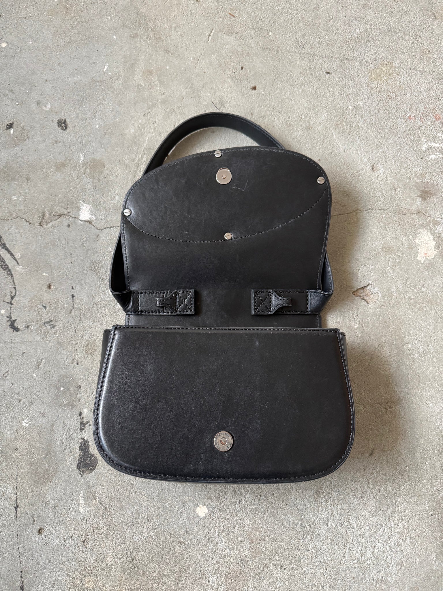 Diesel 1DR Plaque Shoulder Bag Black