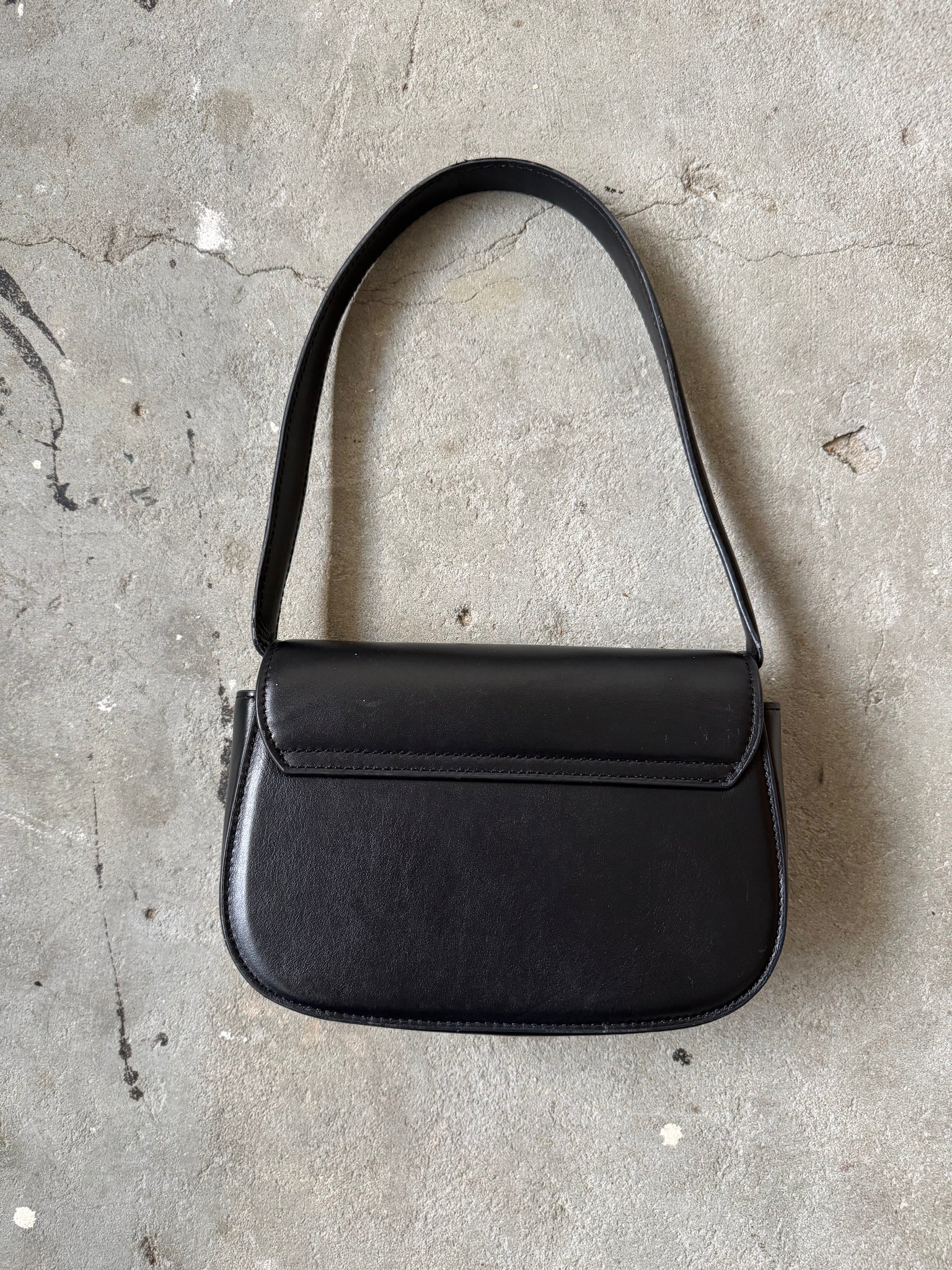 Diesel 1DR Plaque Shoulder Bag Black