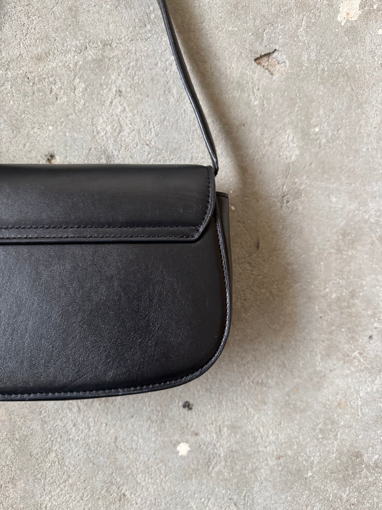 Diesel 1DR Plaque Shoulder Bag Black