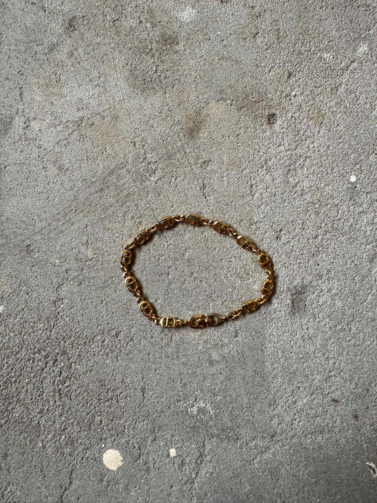 Dior CD Logo Chain Bracelet Gold