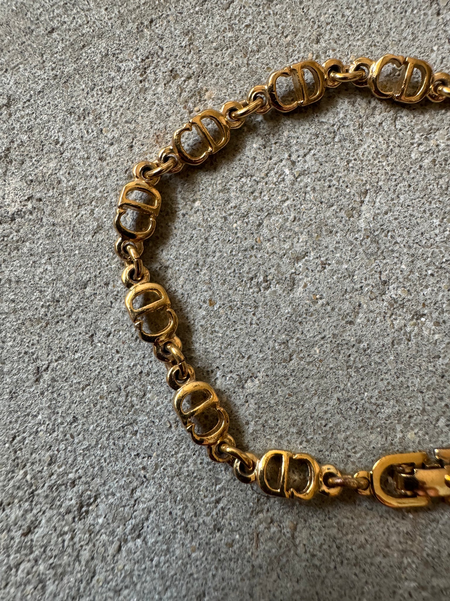 Dior CD Logo Chain Bracelet Gold