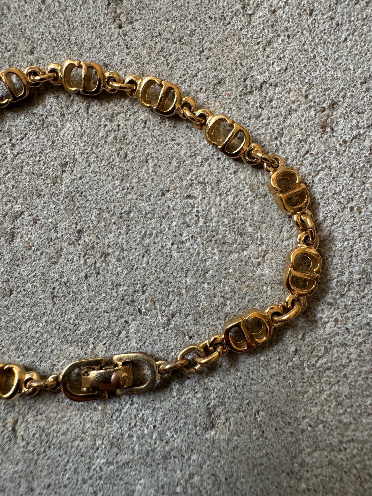 Dior CD Logo Chain Bracelet Gold