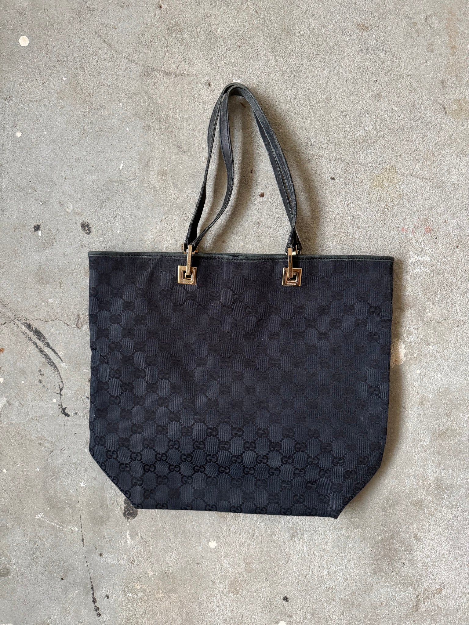 Gucci GG Monogram Tote Bag Black