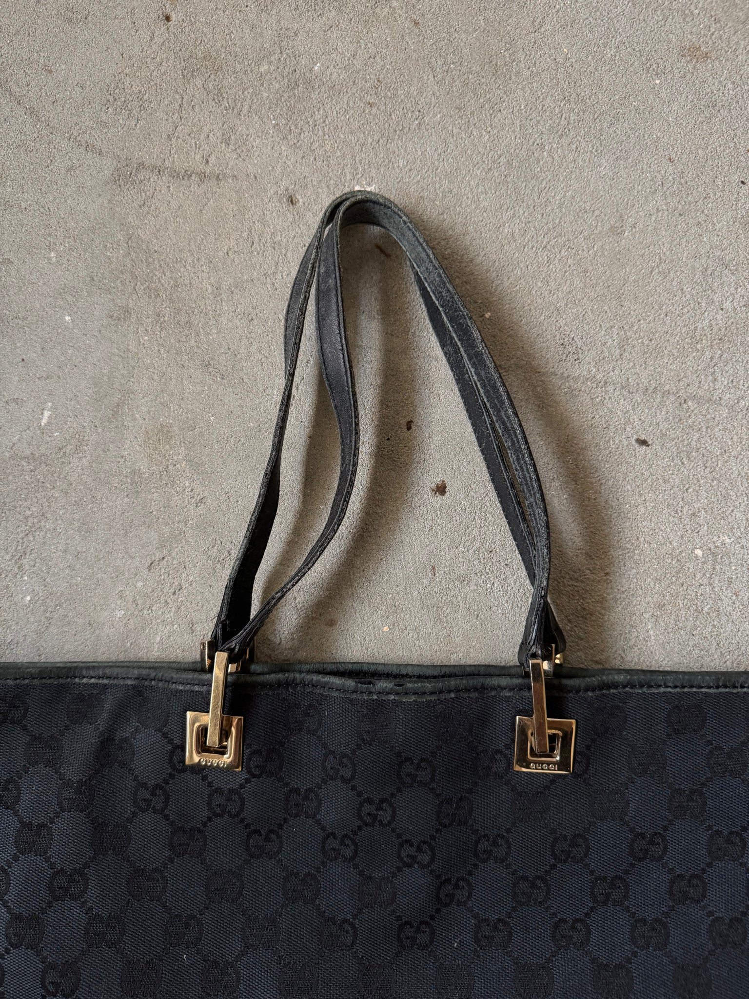 Gucci GG Monogram Tote Bag Black
