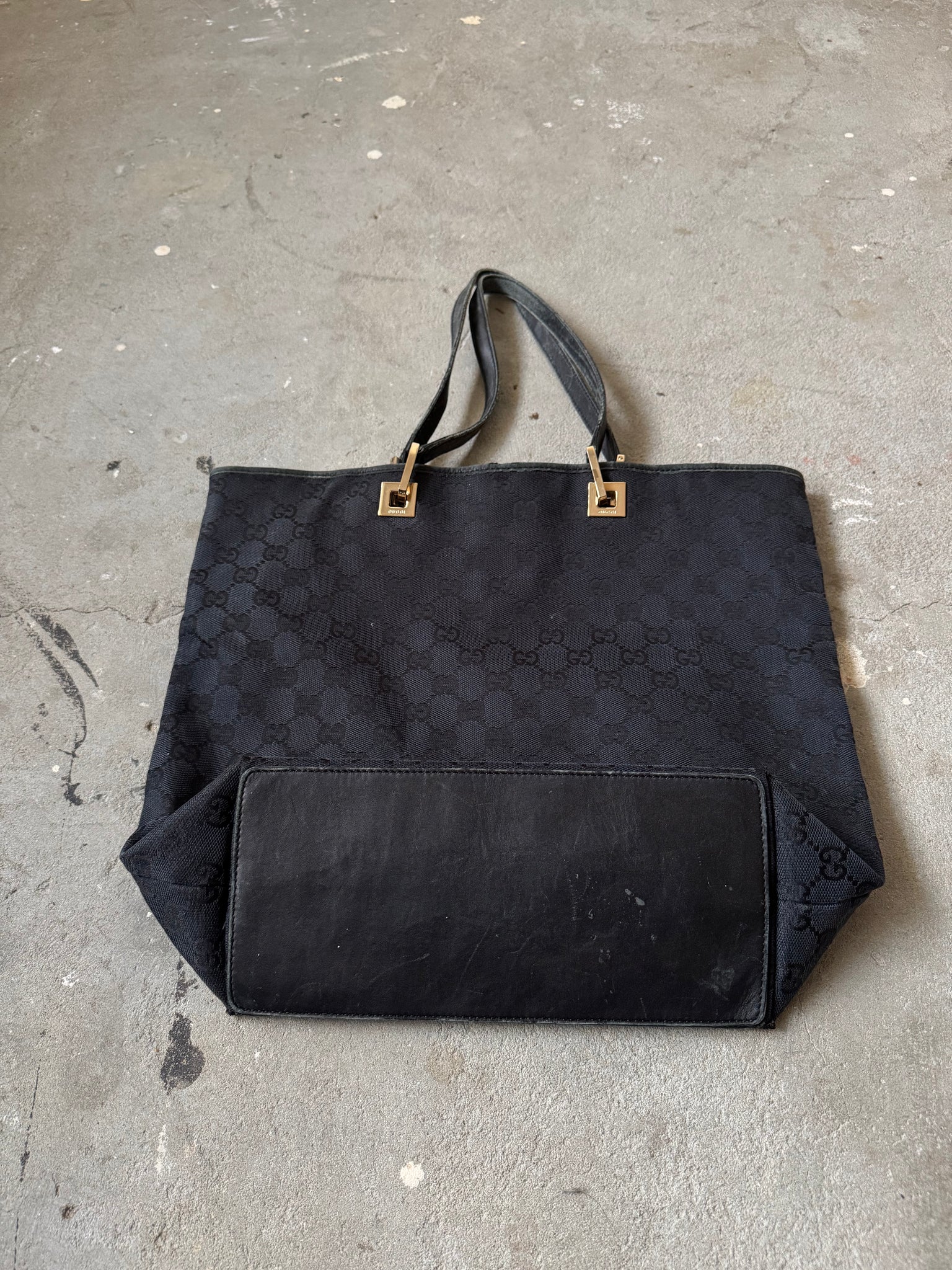 Gucci GG Monogram Tote Bag Black
