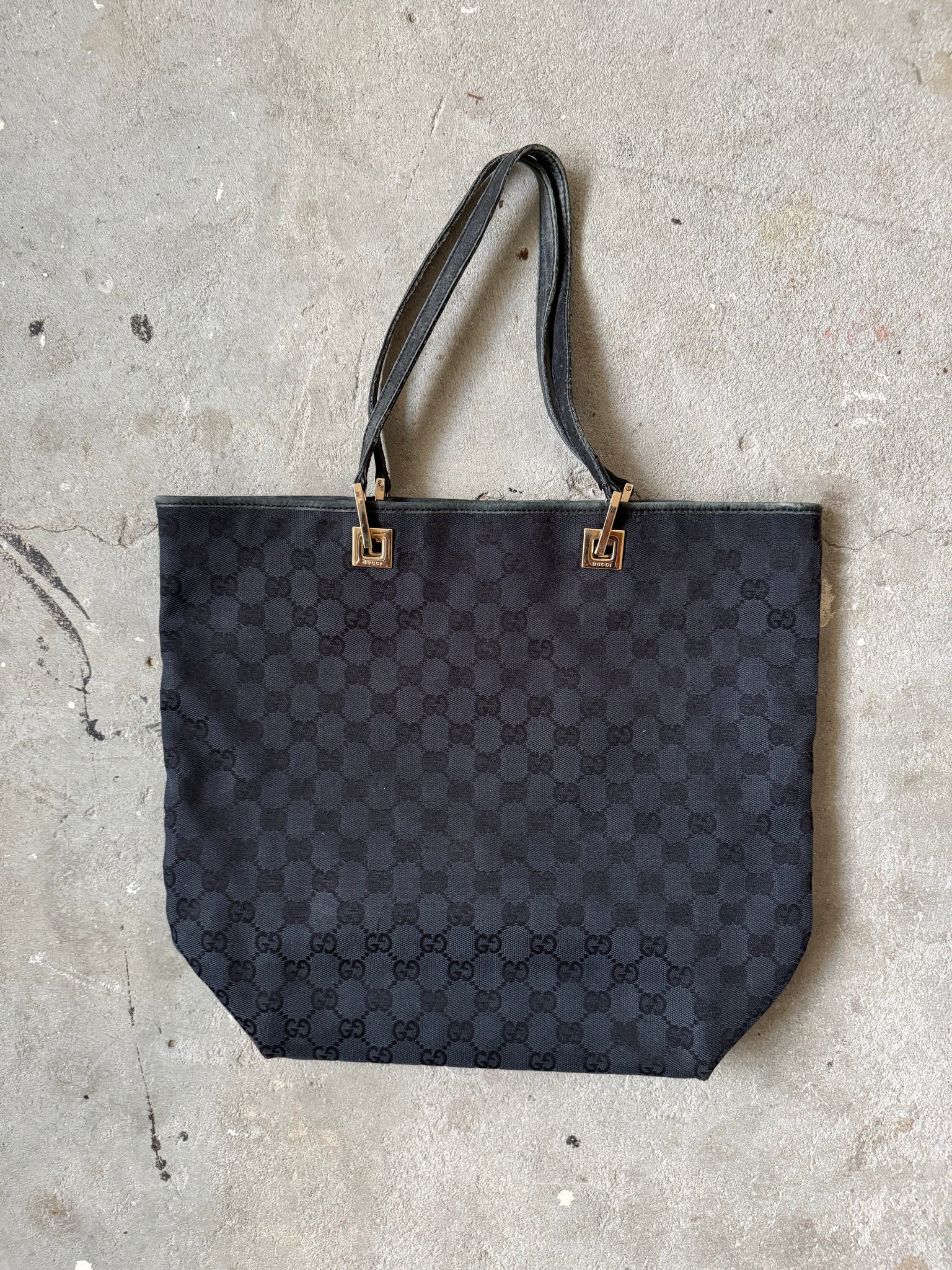 Gucci GG Monogram Tote Bag Black