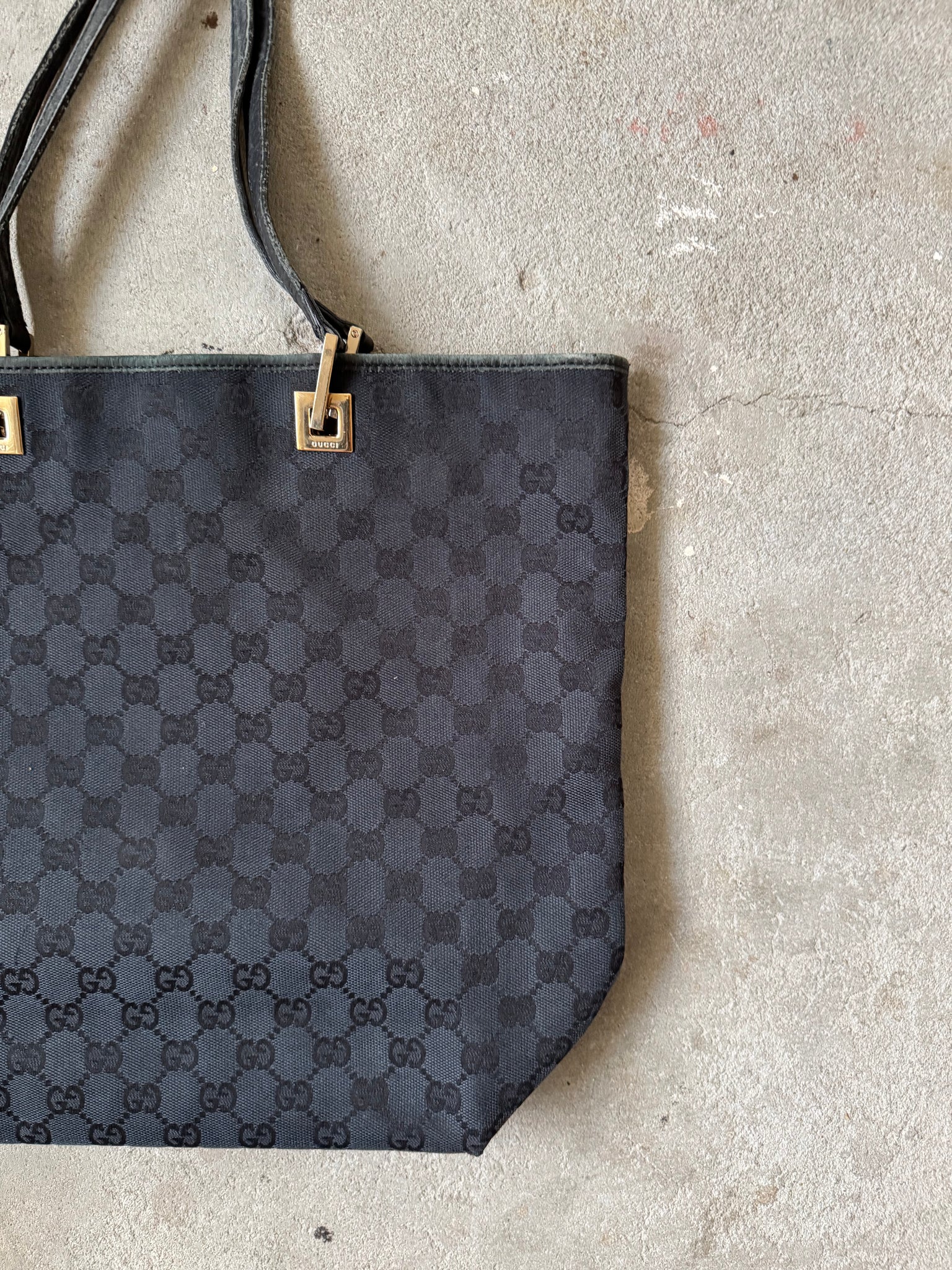 Gucci GG Monogram Tote Bag Black