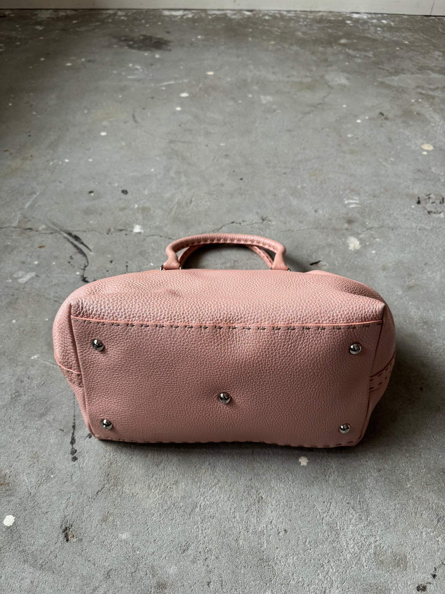 Fendi Cuoio Romano Selleria Shoulder Bag Cipria