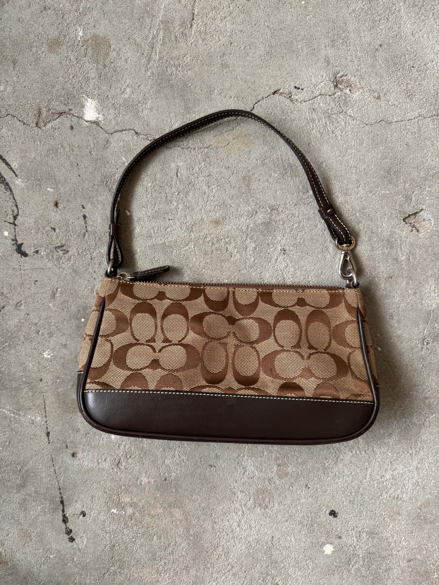 Coach Y2K Demi Shoulder Bag Beige/Brown