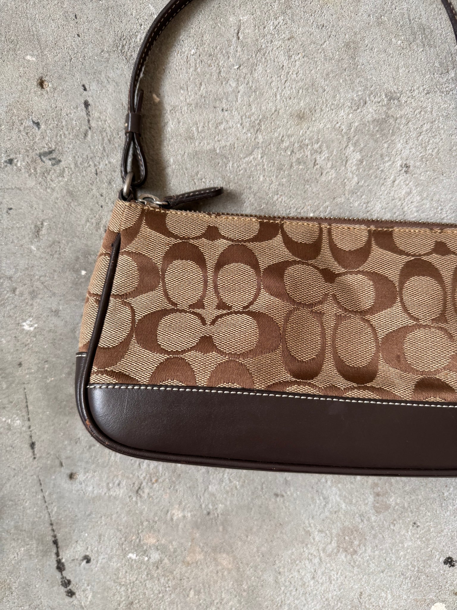 Coach Y2K Demi Shoulder Bag Beige/Brown