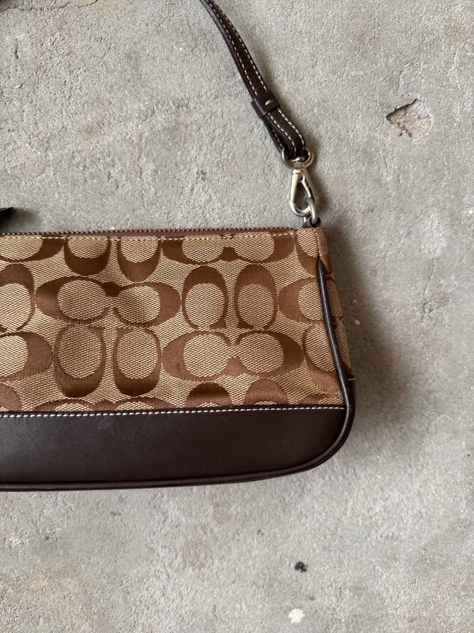 Coach Y2K Demi Shoulder Bag Beige/Brown