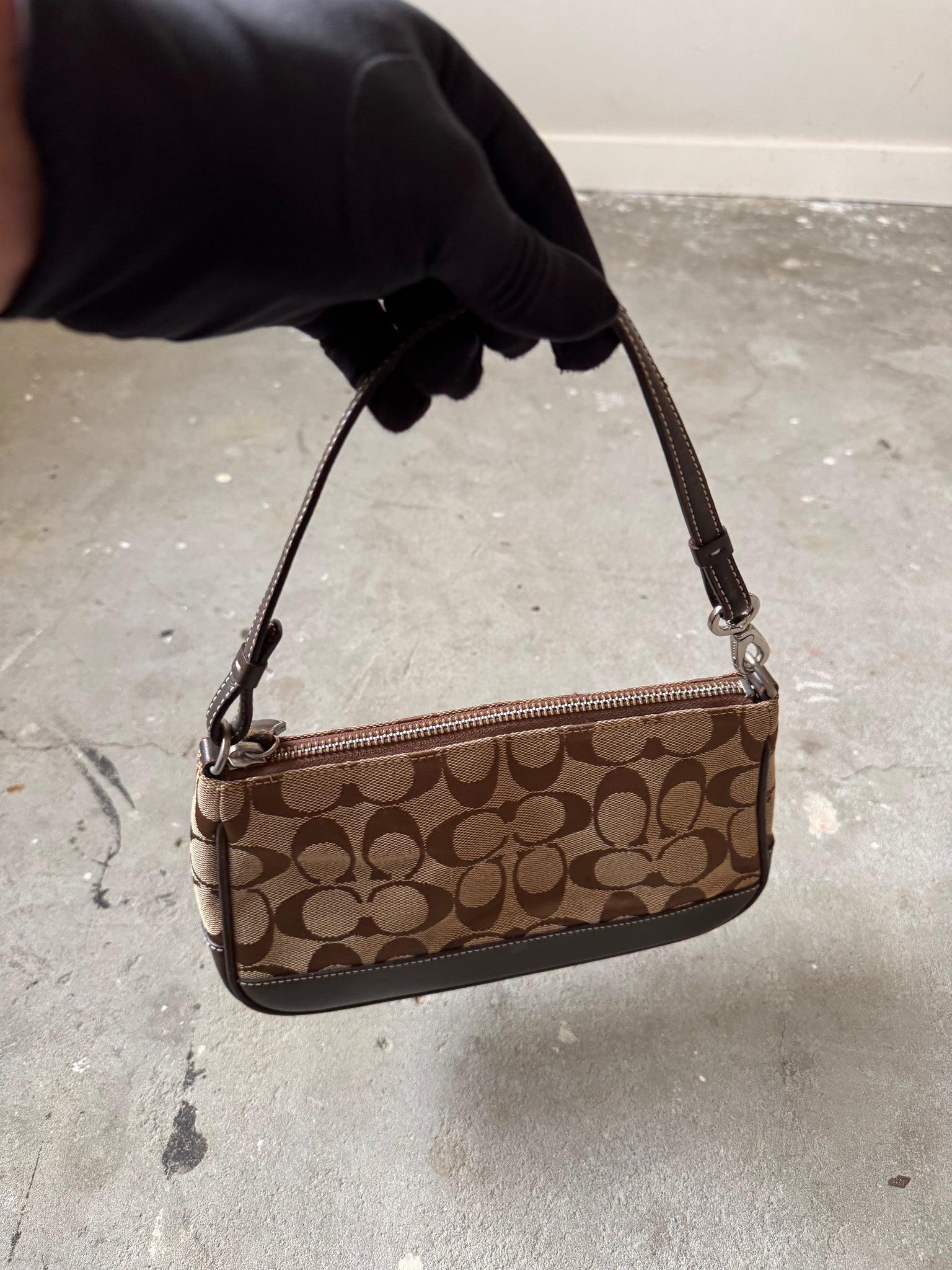 Coach Y2K Demi Shoulder Bag Beige/Brown