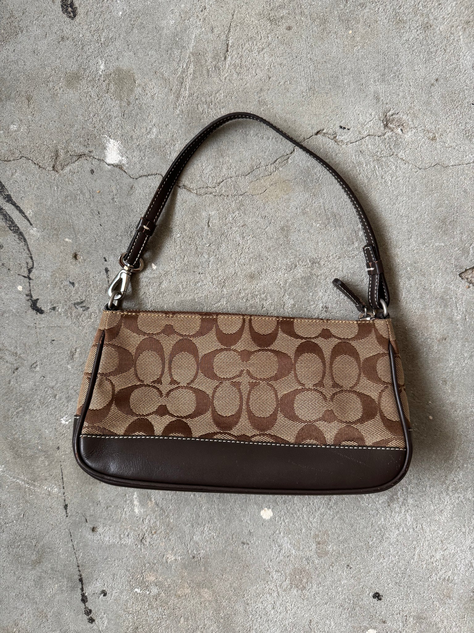 Coach Y2K Demi Shoulder Bag Beige/Brown