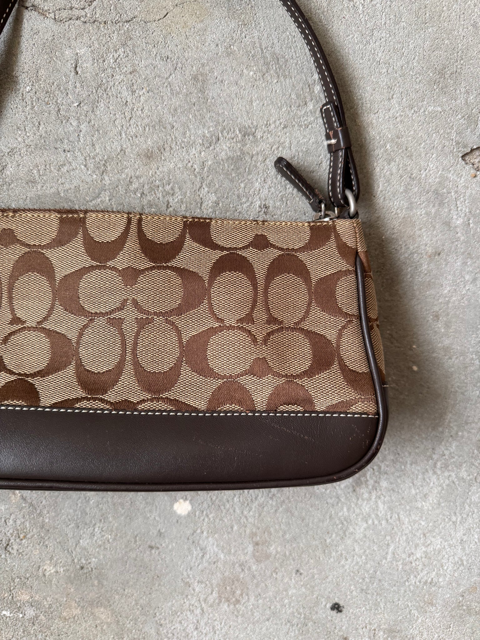 Coach Y2K Demi Shoulder Bag Beige/Brown